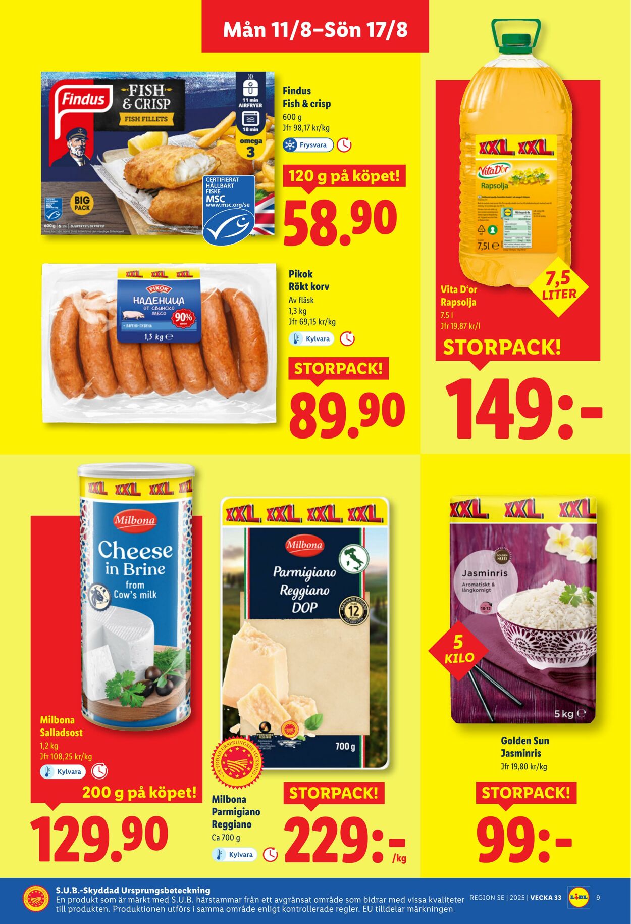 Erbjudanden Lidl 11.08.2025 - 17.08.2025