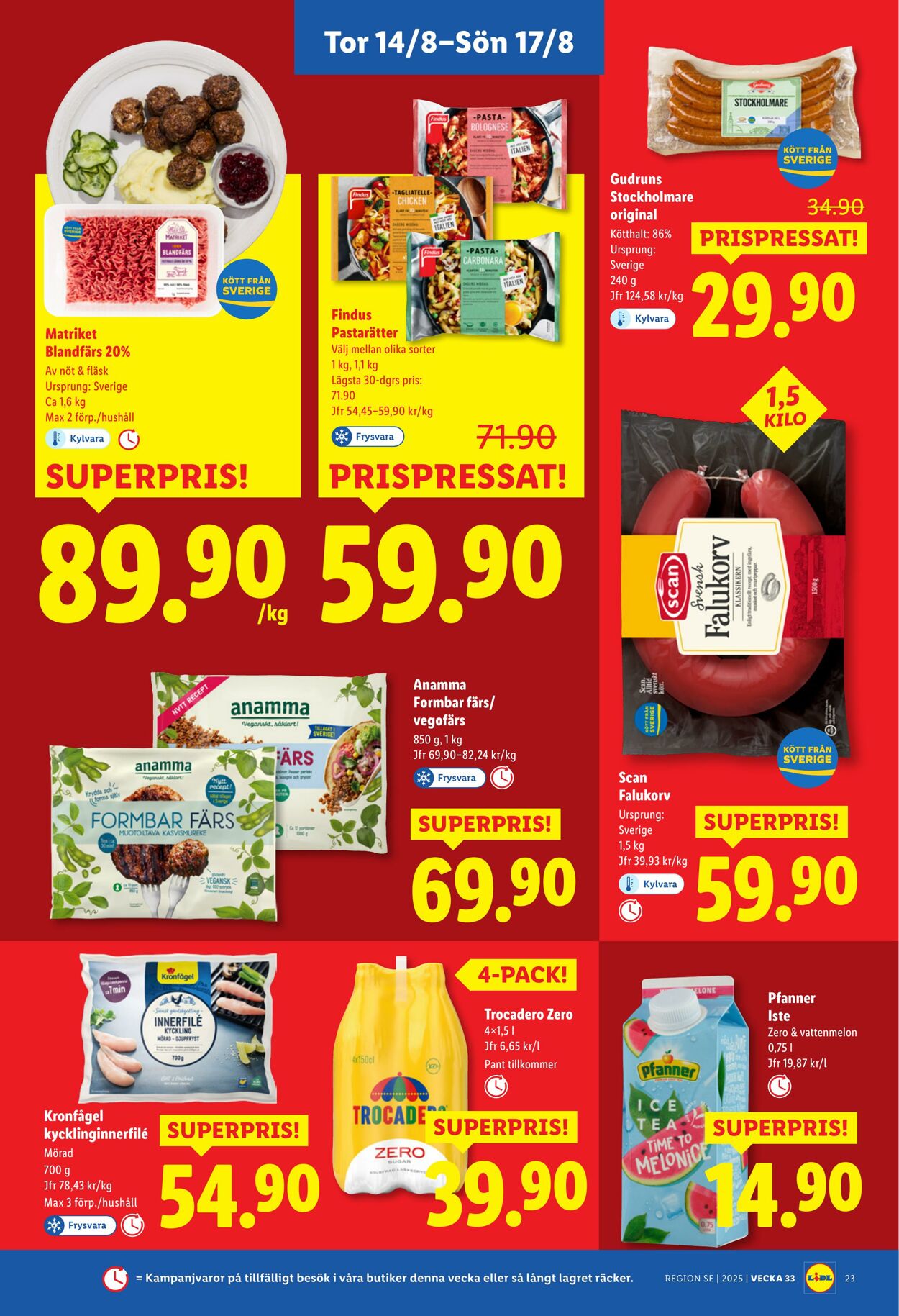 Erbjudanden Lidl 11.08.2025 - 17.08.2025
