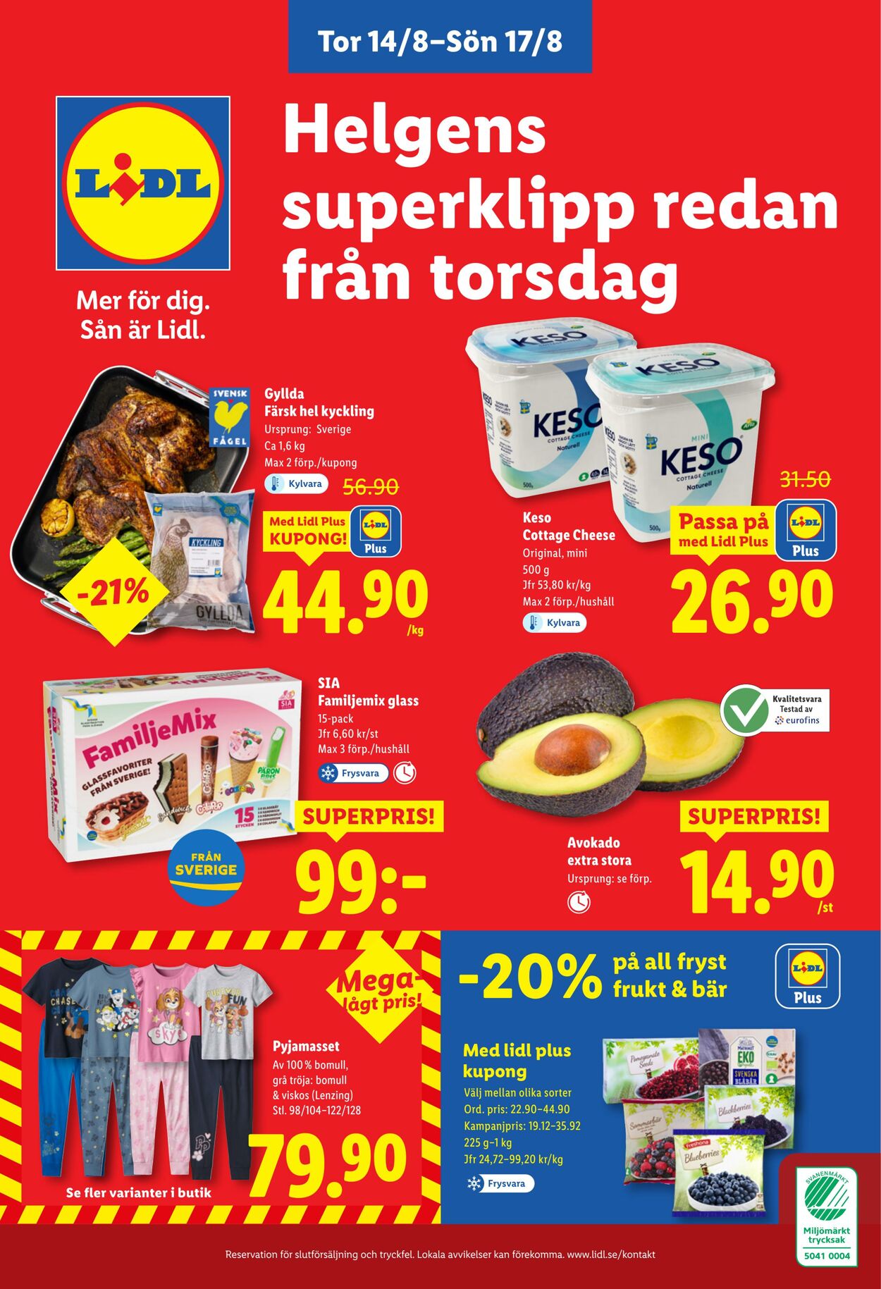 Erbjudanden Lidl 11.08.2025 - 17.08.2025