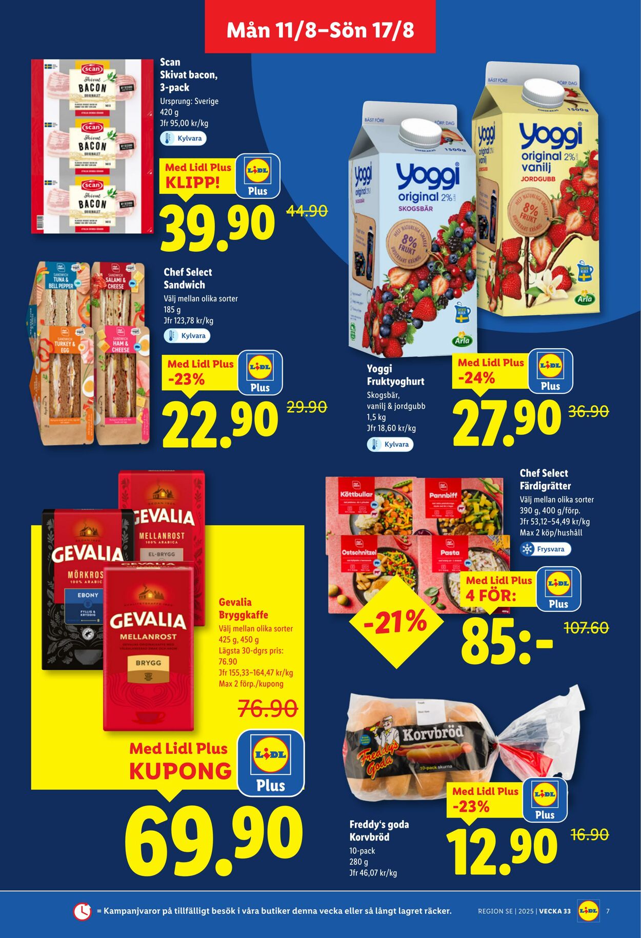 Erbjudanden Lidl 11.08.2025 - 17.08.2025