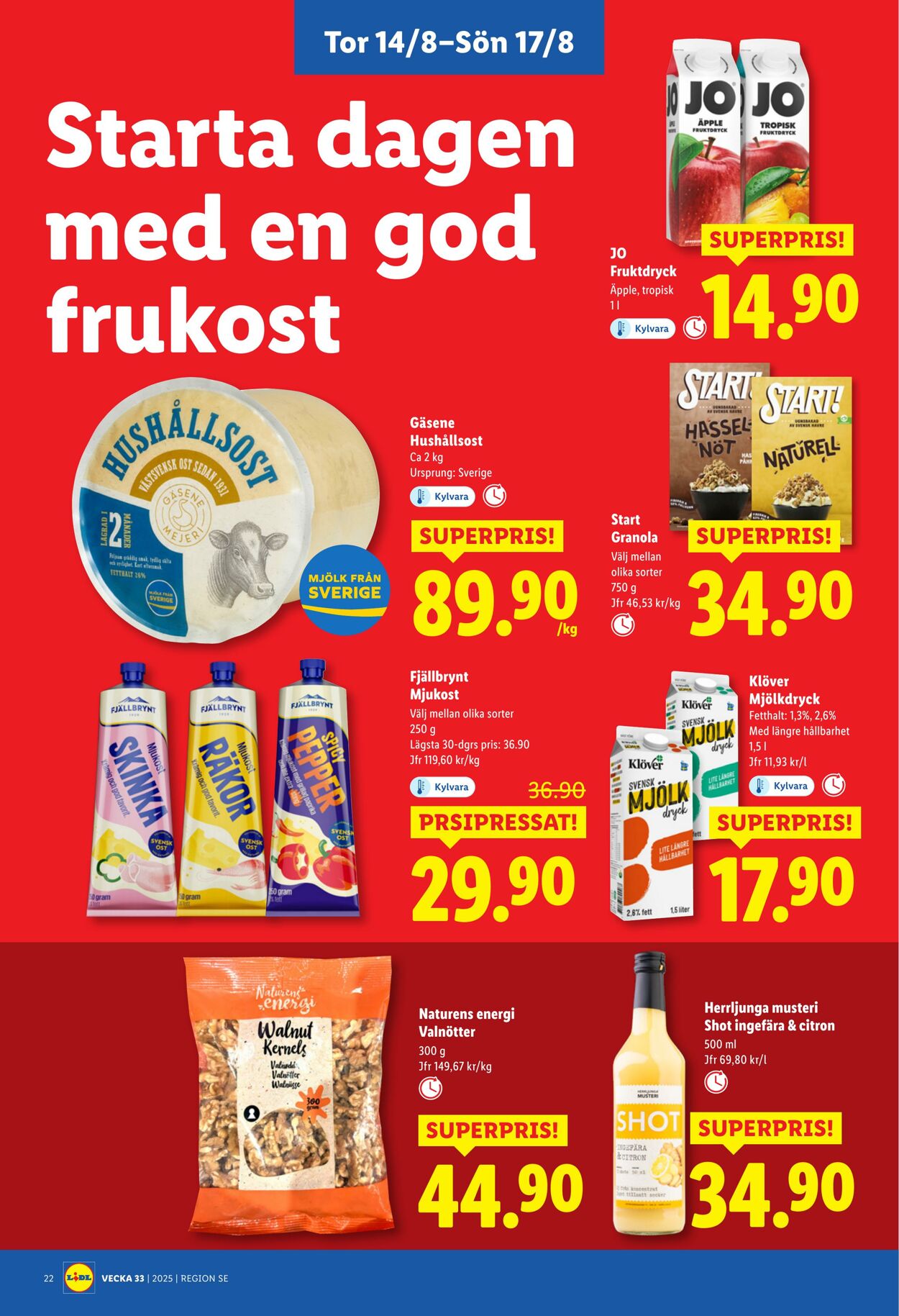 Erbjudanden Lidl 11.08.2025 - 17.08.2025