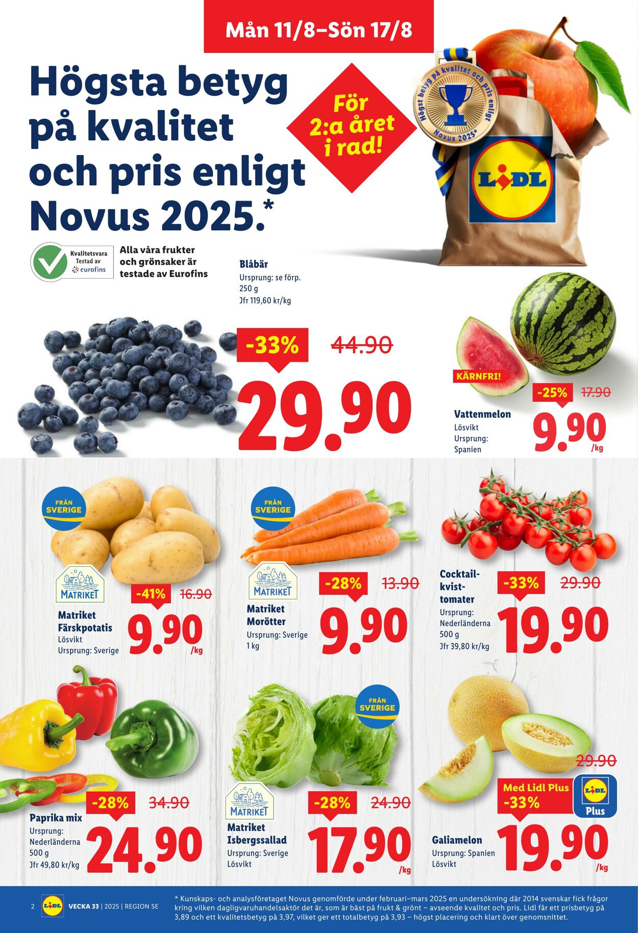 Erbjudanden Lidl 11.08.2025 - 17.08.2025