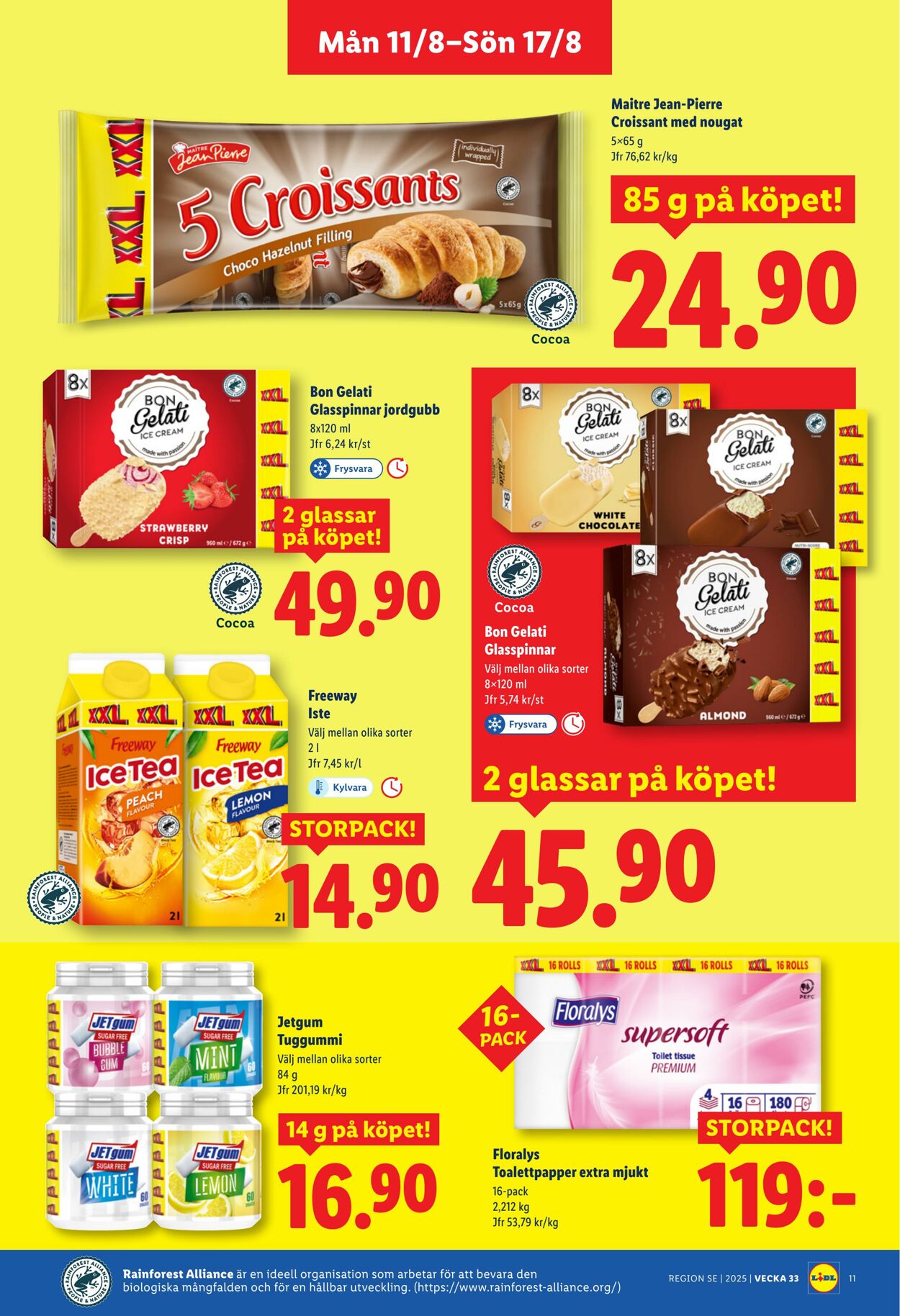 Erbjudanden Lidl 11.08.2025 - 17.08.2025