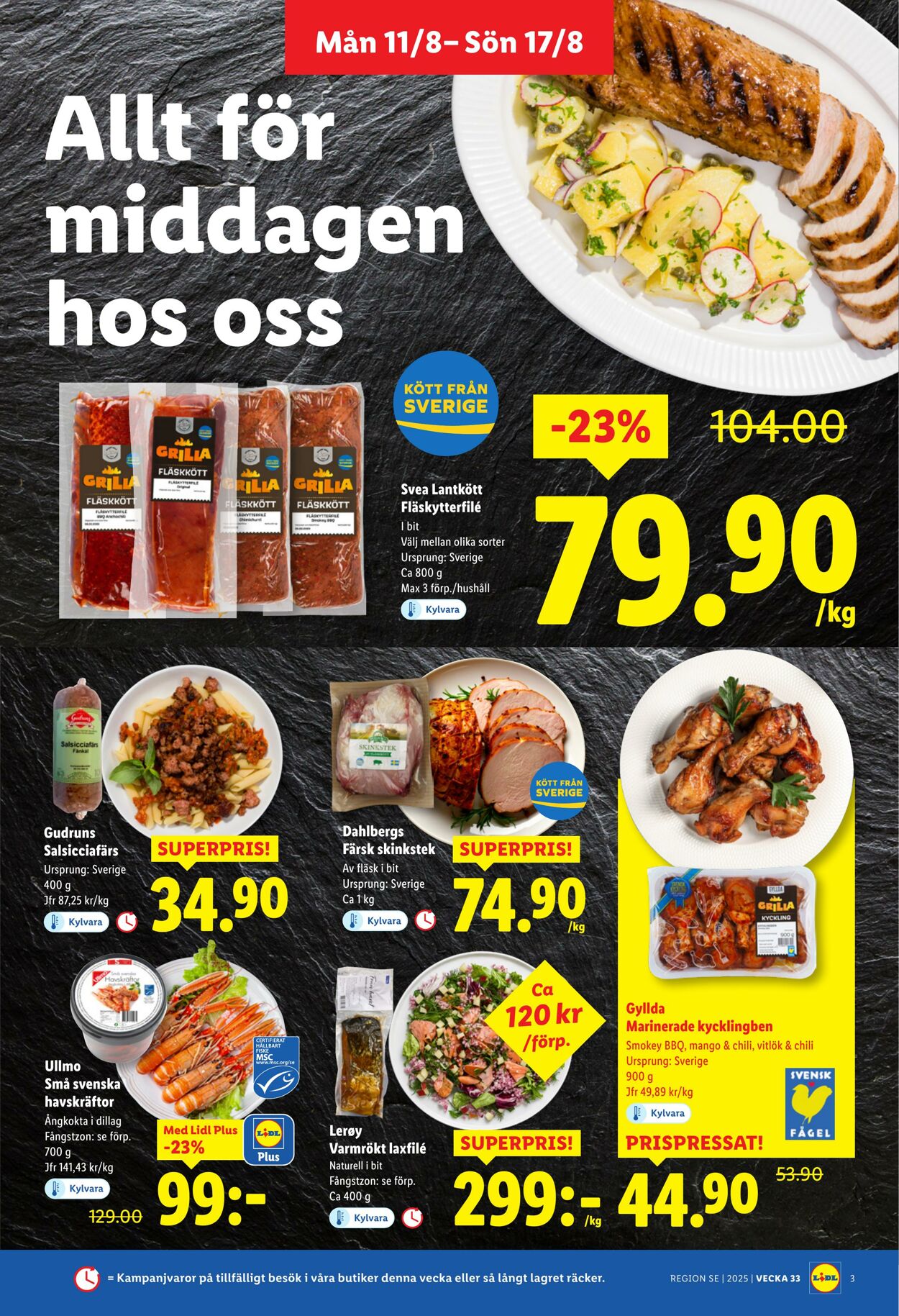 Erbjudanden Lidl 11.08.2025 - 17.08.2025