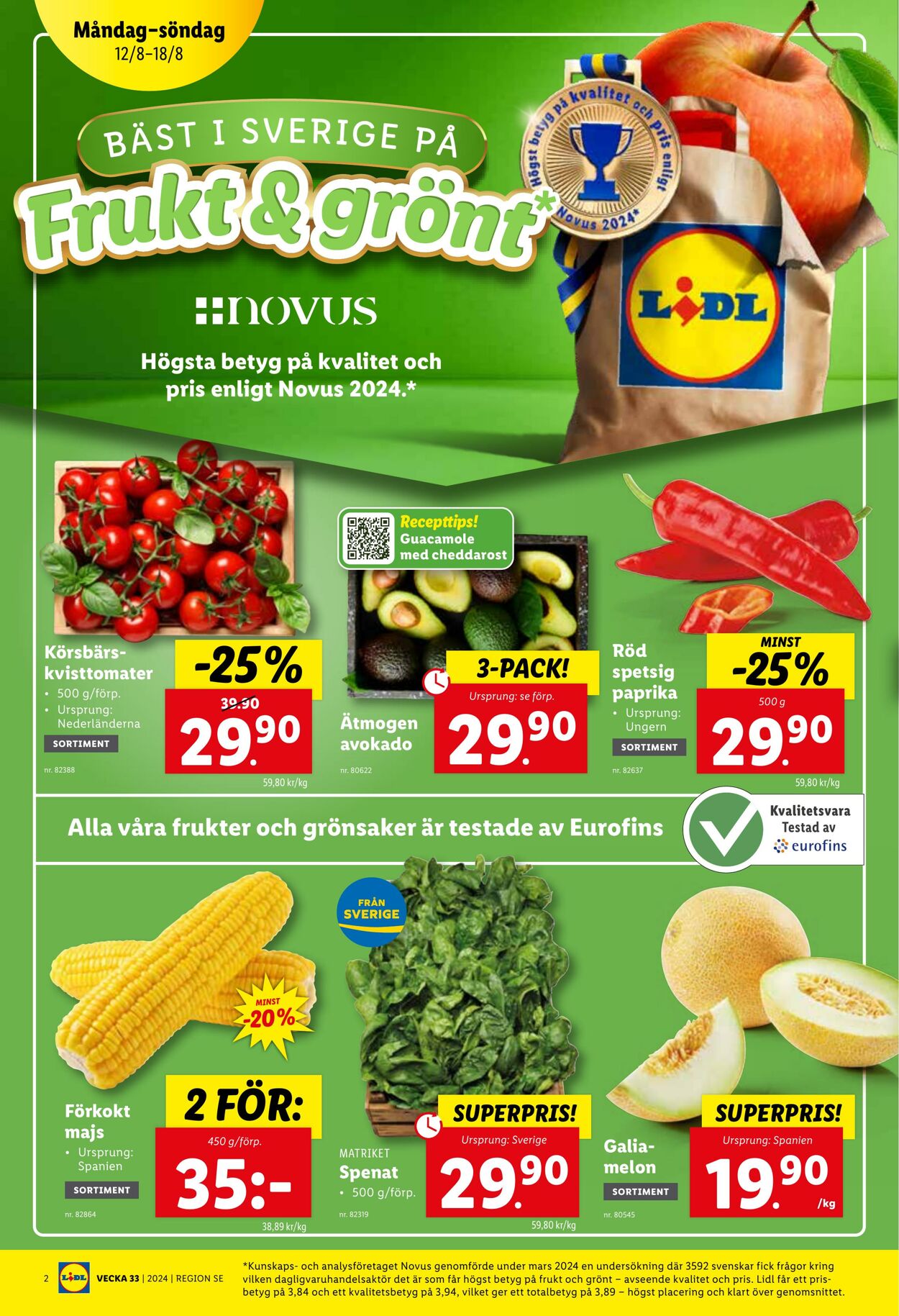 Erbjudanden Lidl 12.08.2024 - 18.08.2024