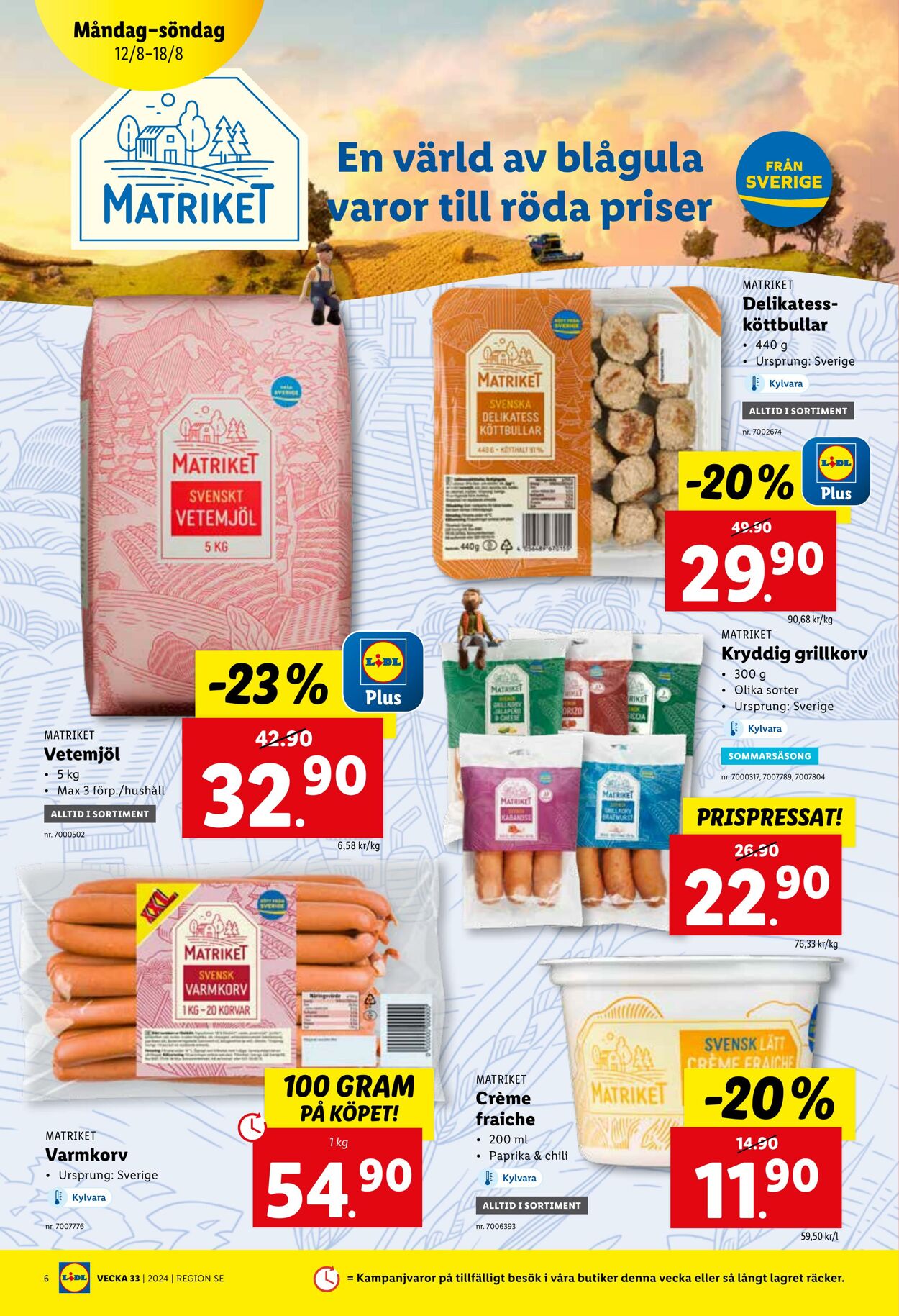 Erbjudanden Lidl 12.08.2024 - 18.08.2024