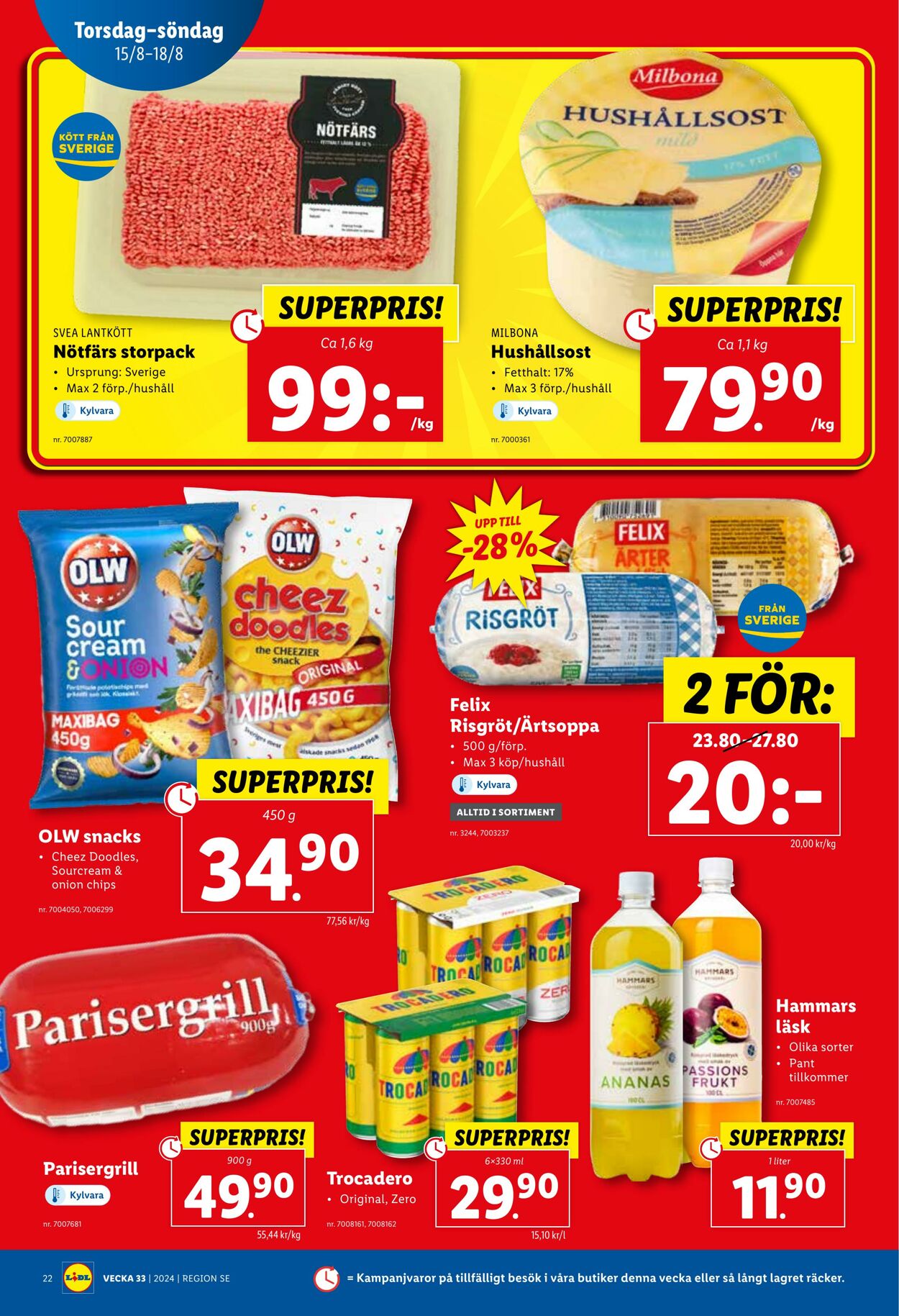 Erbjudanden Lidl 12.08.2024 - 18.08.2024