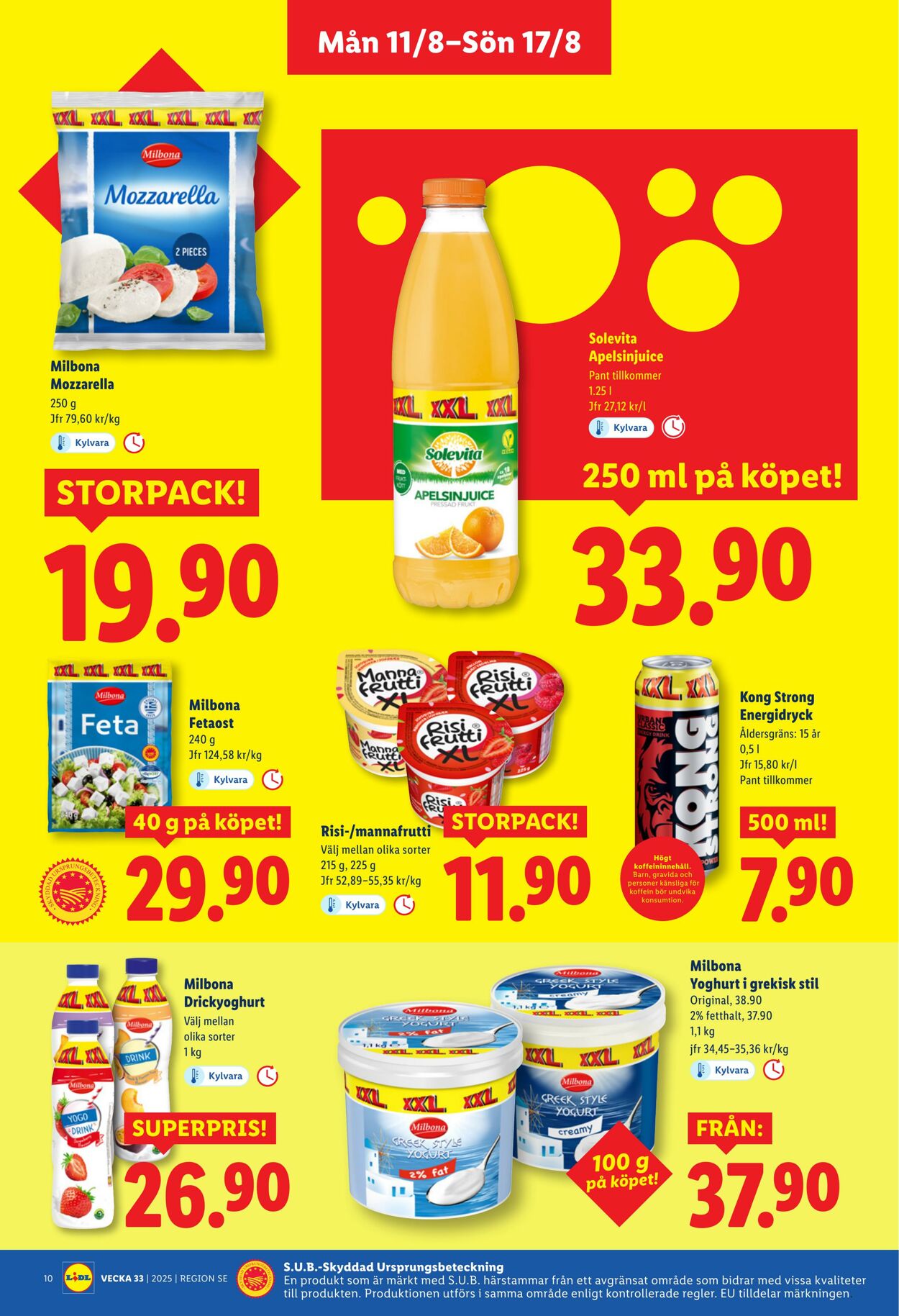 Erbjudanden Lidl 11.08.2025 - 17.08.2025