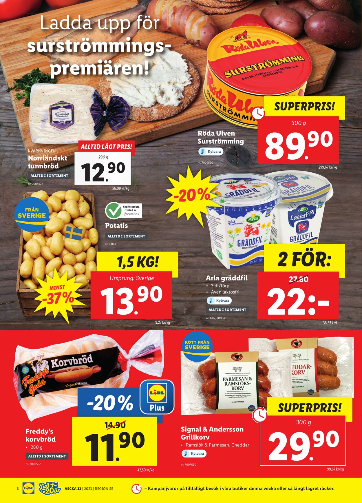 Erbjudanden Lidl 14.08.2023 - 20.08.2023