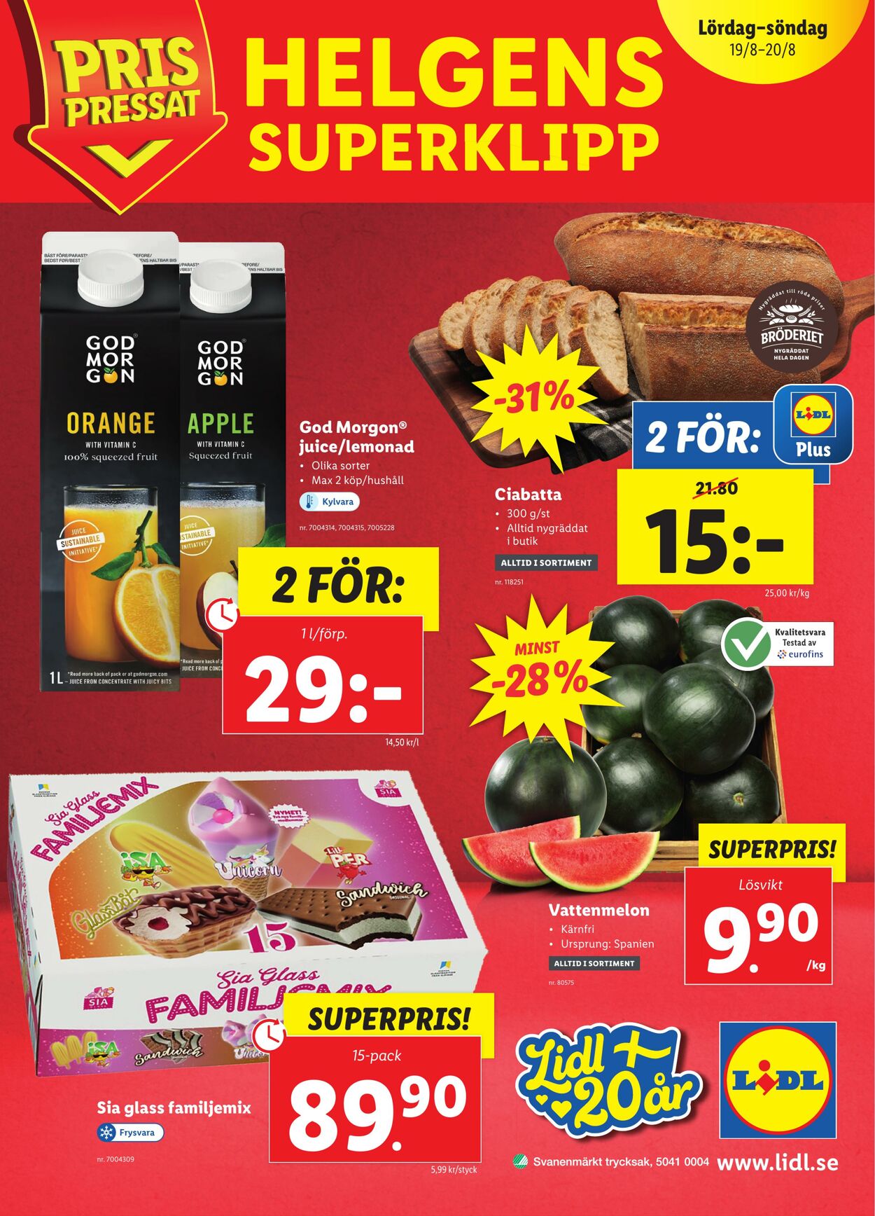 Erbjudanden Lidl 14.08.2023 - 20.08.2023