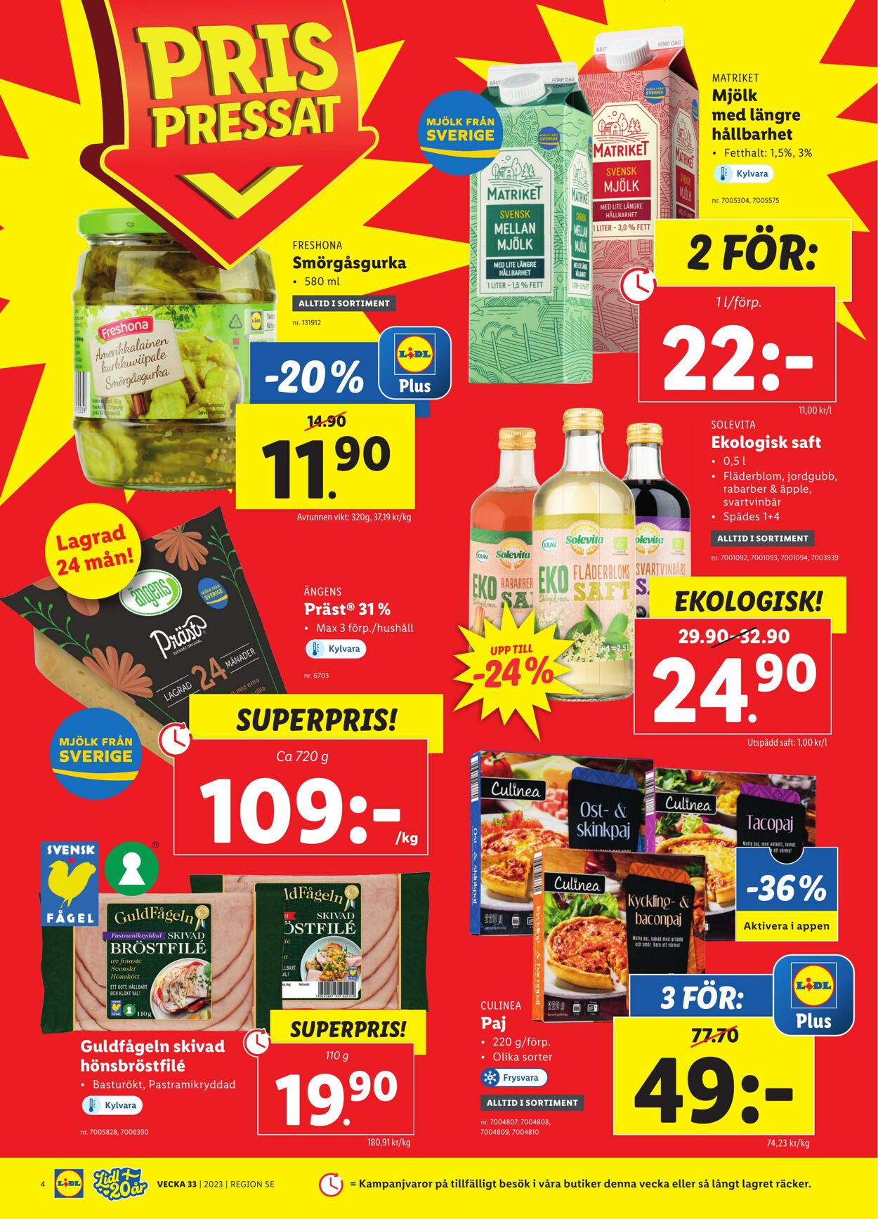 Erbjudanden Lidl 14.08.2023 - 20.08.2023