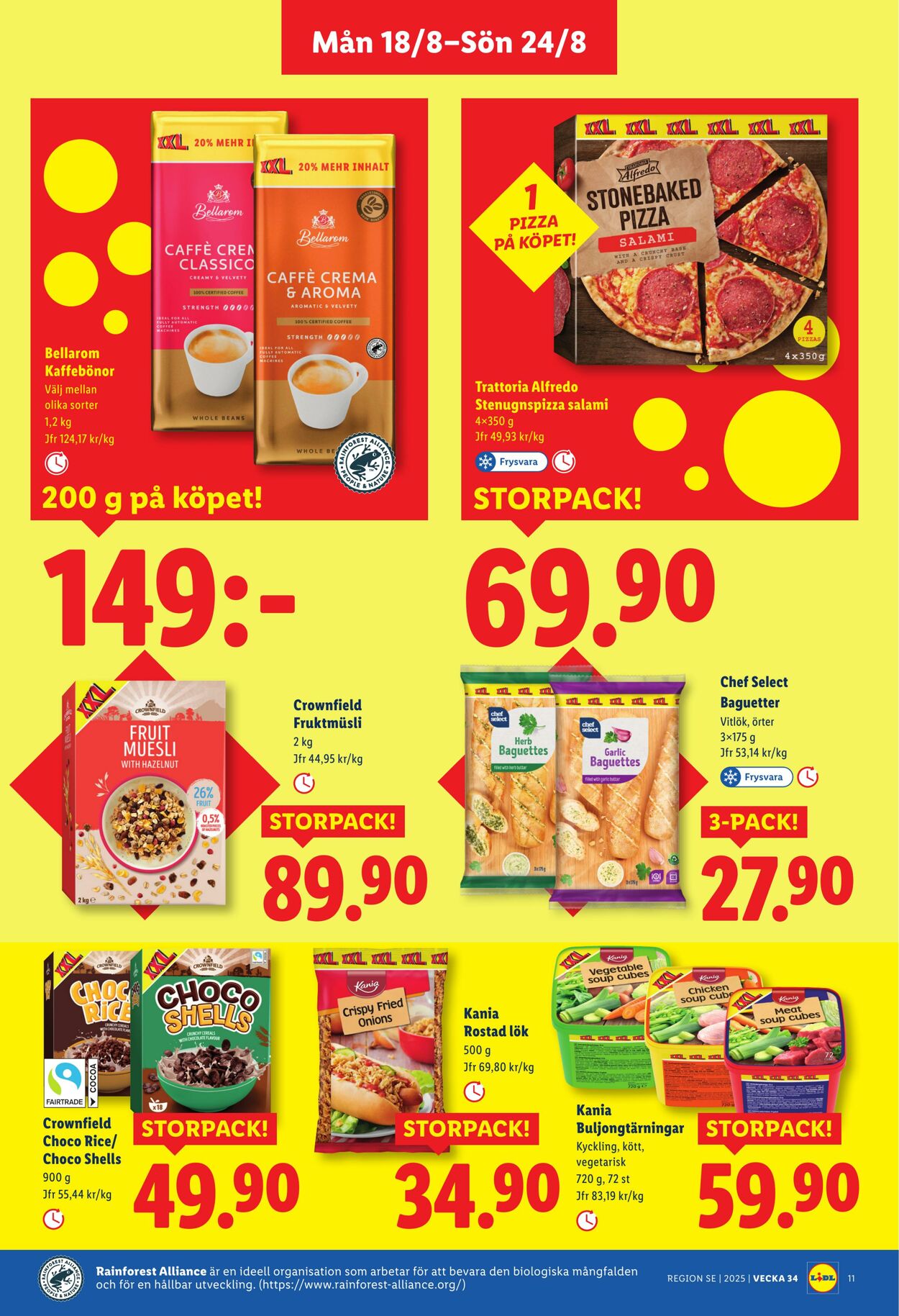Erbjudanden Lidl 18.08.2025 - 24.08.2025
