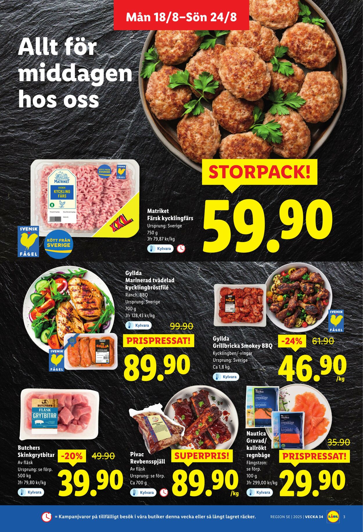 Erbjudanden Lidl 18.08.2025 - 24.08.2025