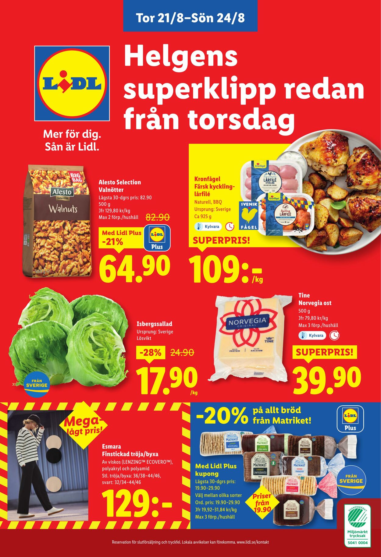 Erbjudanden Lidl 18.08.2025 - 24.08.2025