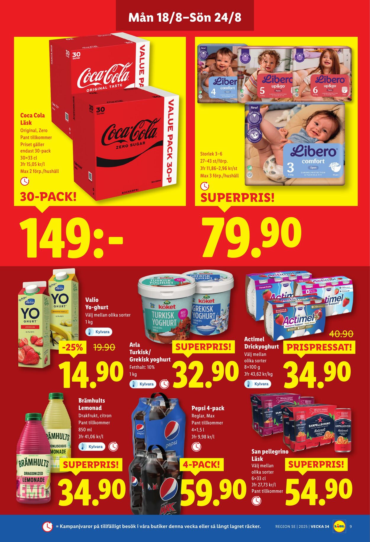 Erbjudanden Lidl 18.08.2025 - 24.08.2025