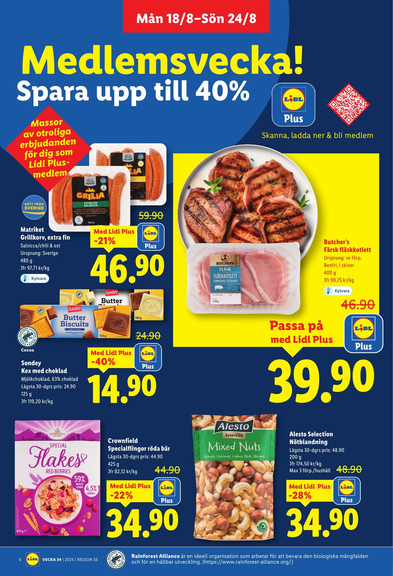 Erbjudanden Lidl 18.08.2025 - 24.08.2025