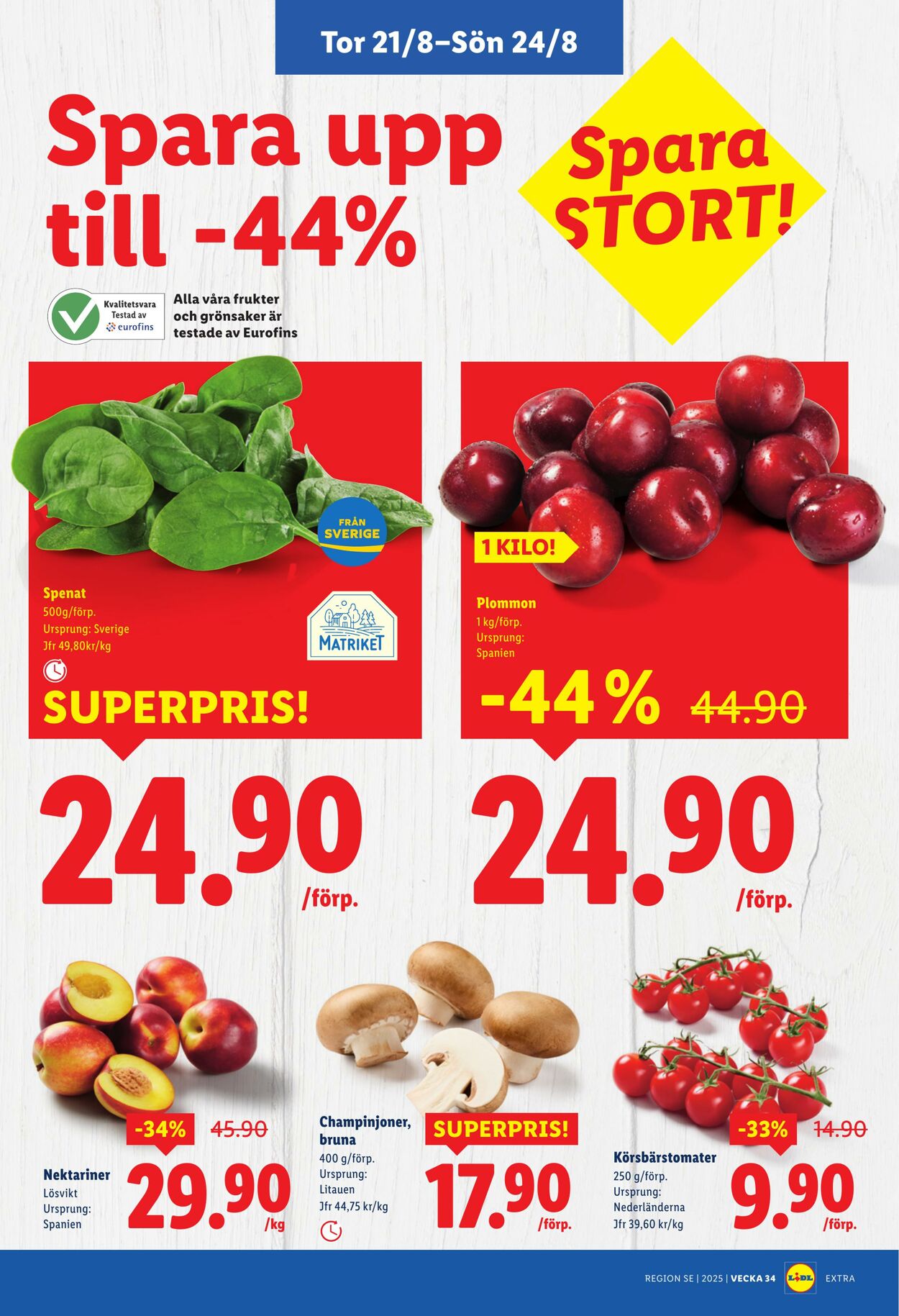 Erbjudanden Lidl 18.08.2025 - 24.08.2025