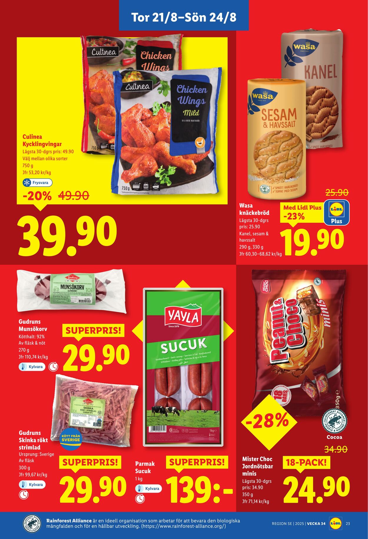Erbjudanden Lidl 18.08.2025 - 24.08.2025