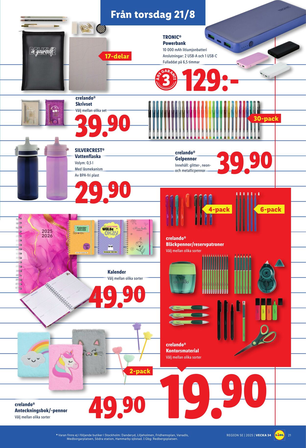 Erbjudanden Lidl 18.08.2025 - 24.08.2025