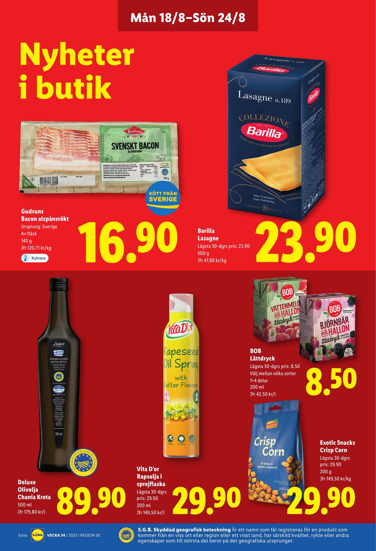 Erbjudanden Lidl 18.08.2025 - 24.08.2025