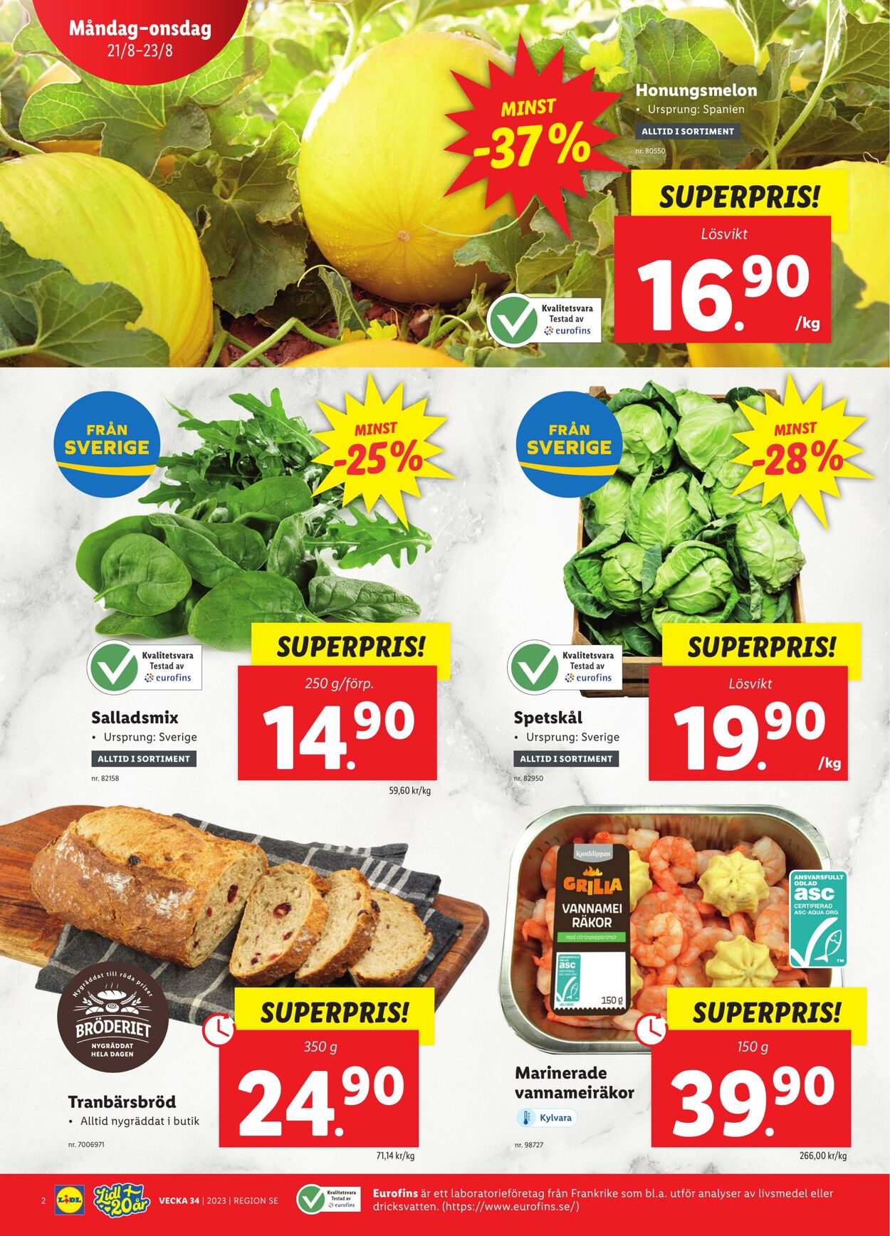 Erbjudanden Lidl 21.08.2023 - 27.08.2023