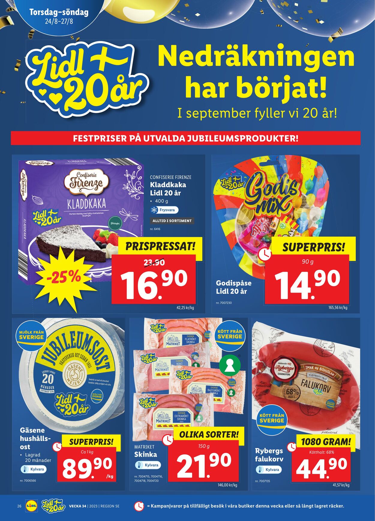 Erbjudanden Lidl 21.08.2023 - 27.08.2023