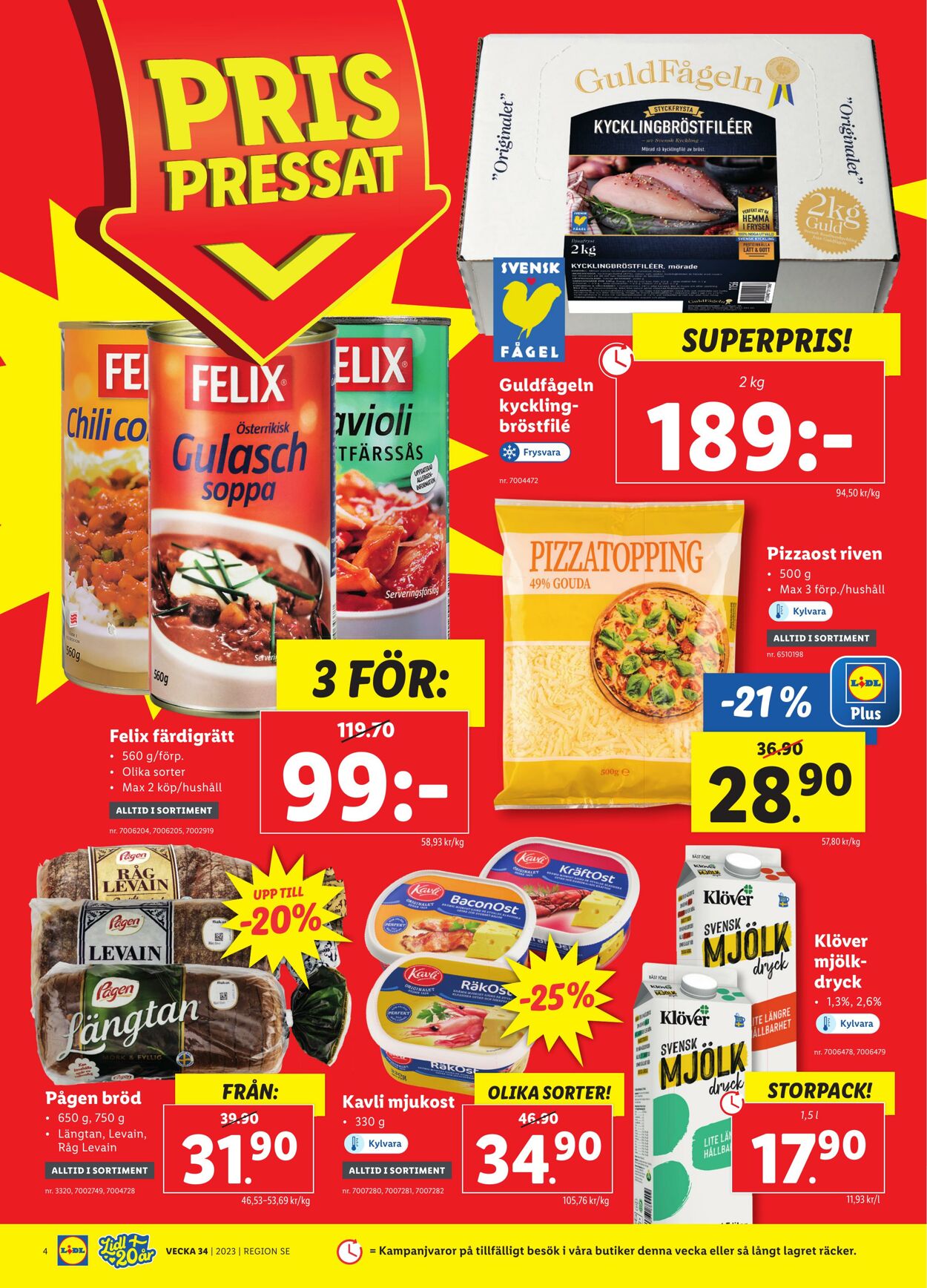 Erbjudanden Lidl 21.08.2023 - 27.08.2023