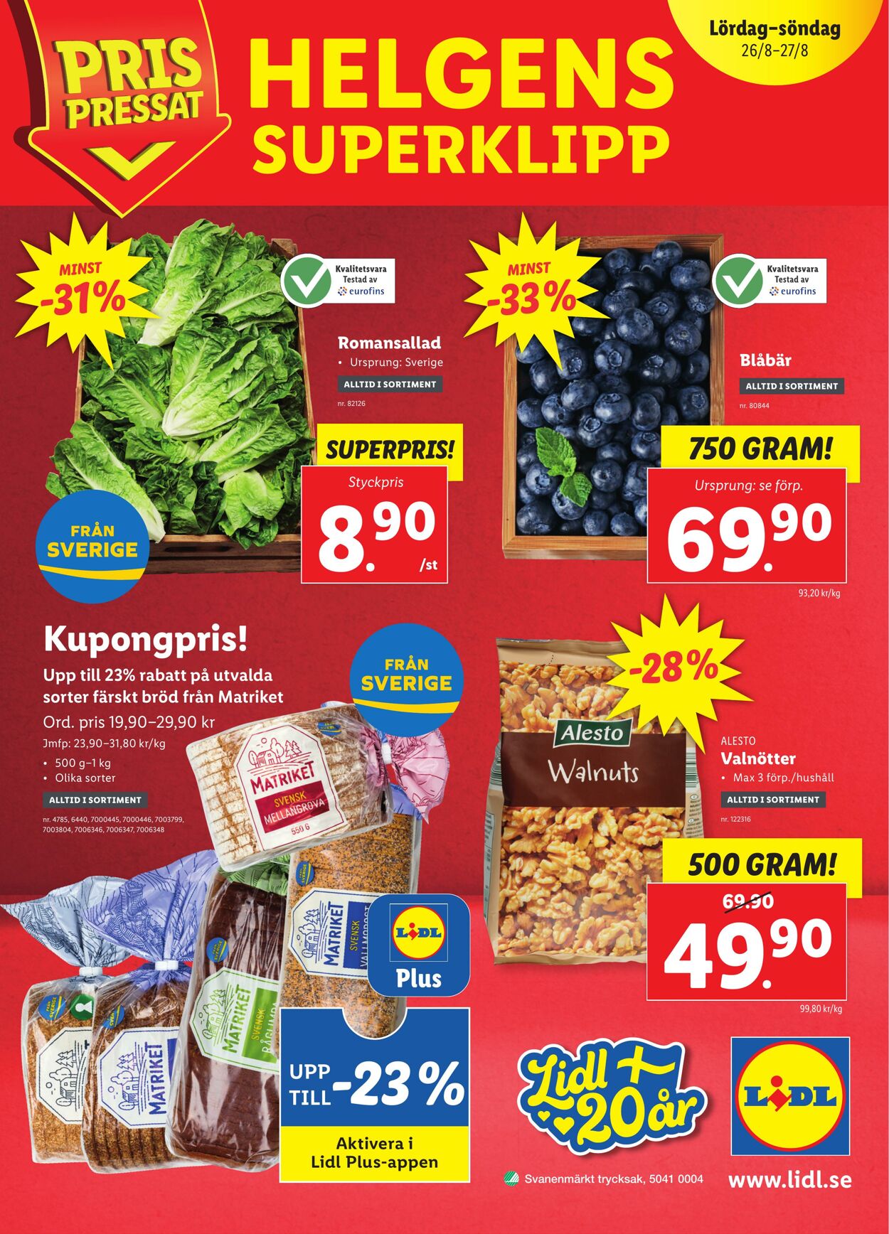 Erbjudanden Lidl 21.08.2023 - 27.08.2023