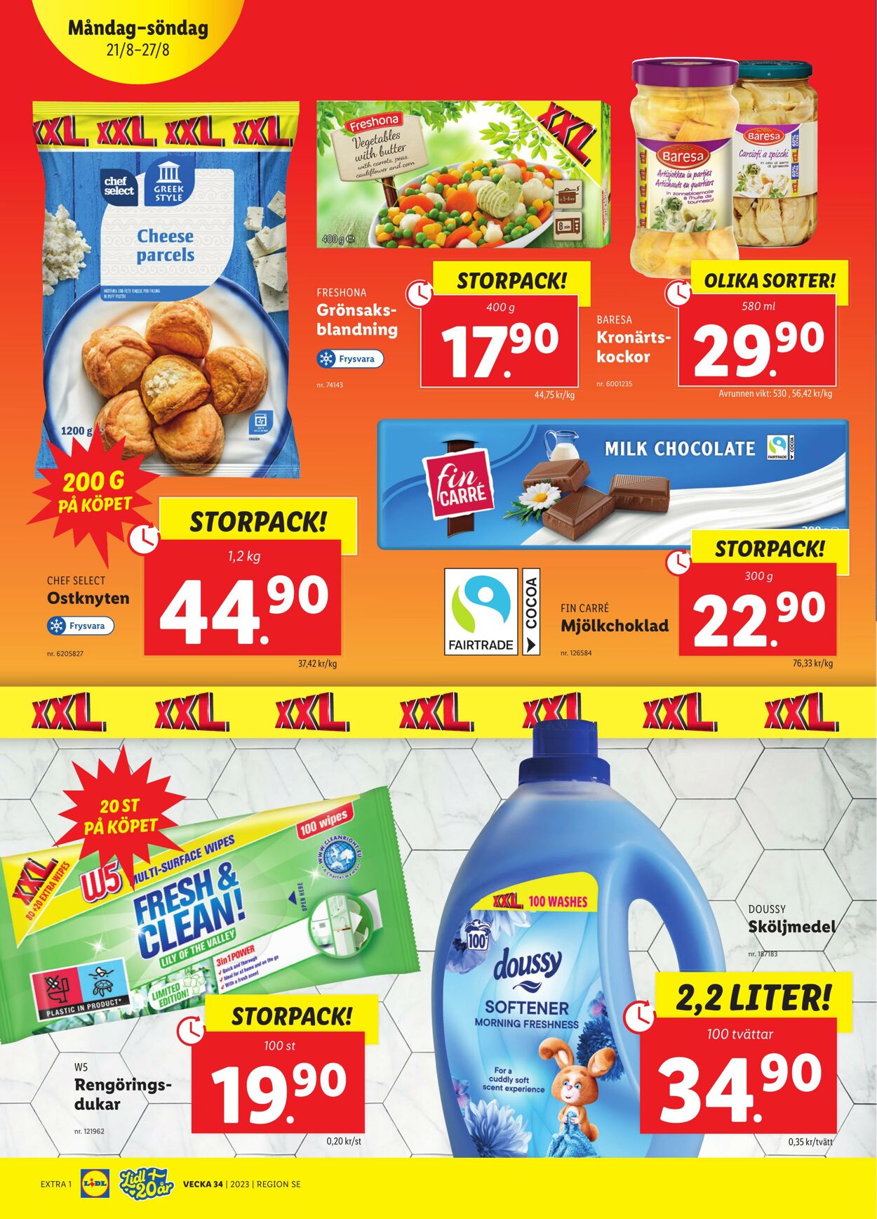 Erbjudanden Lidl 21.08.2023 - 27.08.2023