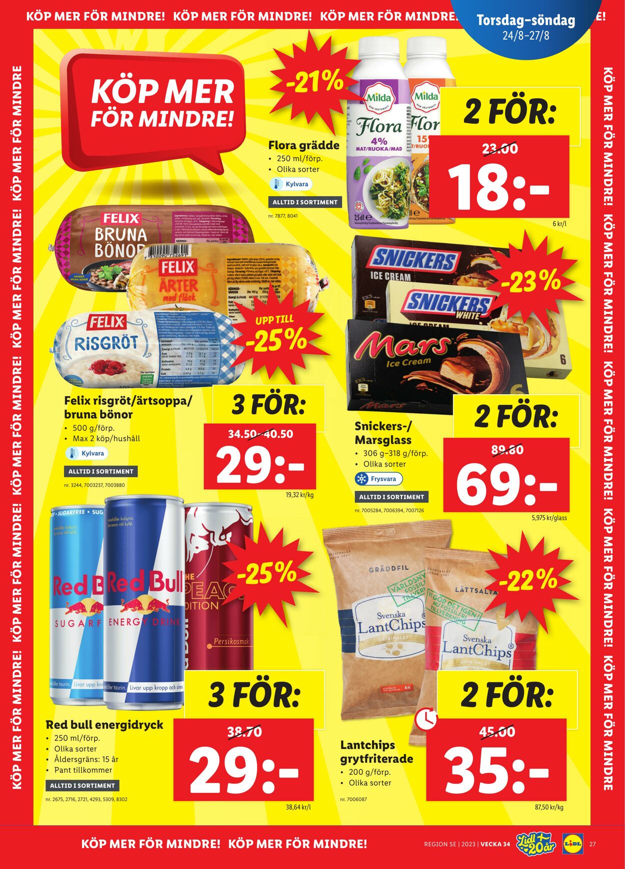 Erbjudanden Lidl 21.08.2023 - 27.08.2023