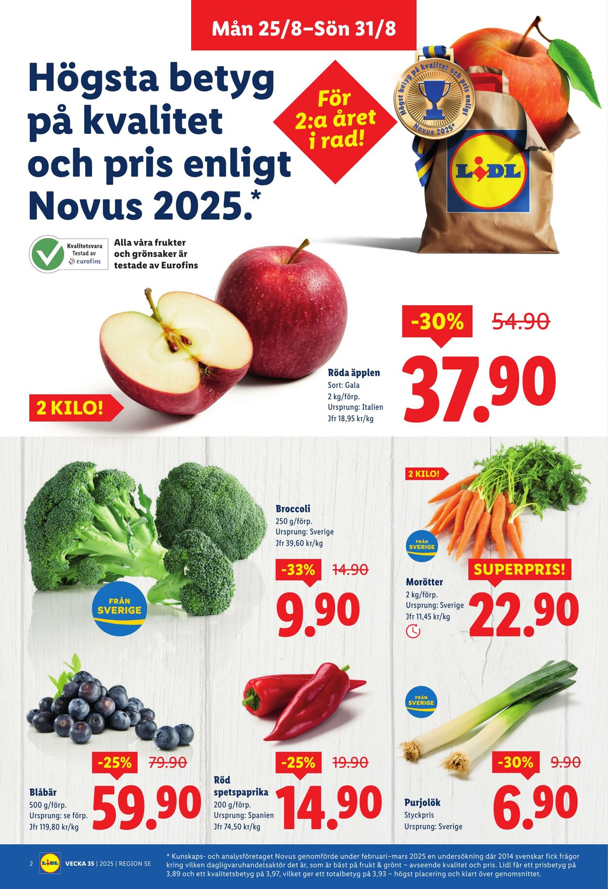 Erbjudanden Lidl 25.08.2025 - 31.08.2025