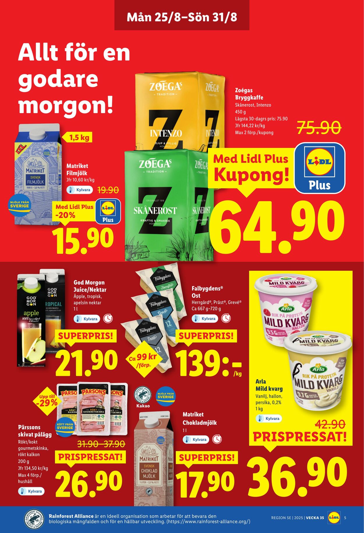 Erbjudanden Lidl 25.08.2025 - 31.08.2025