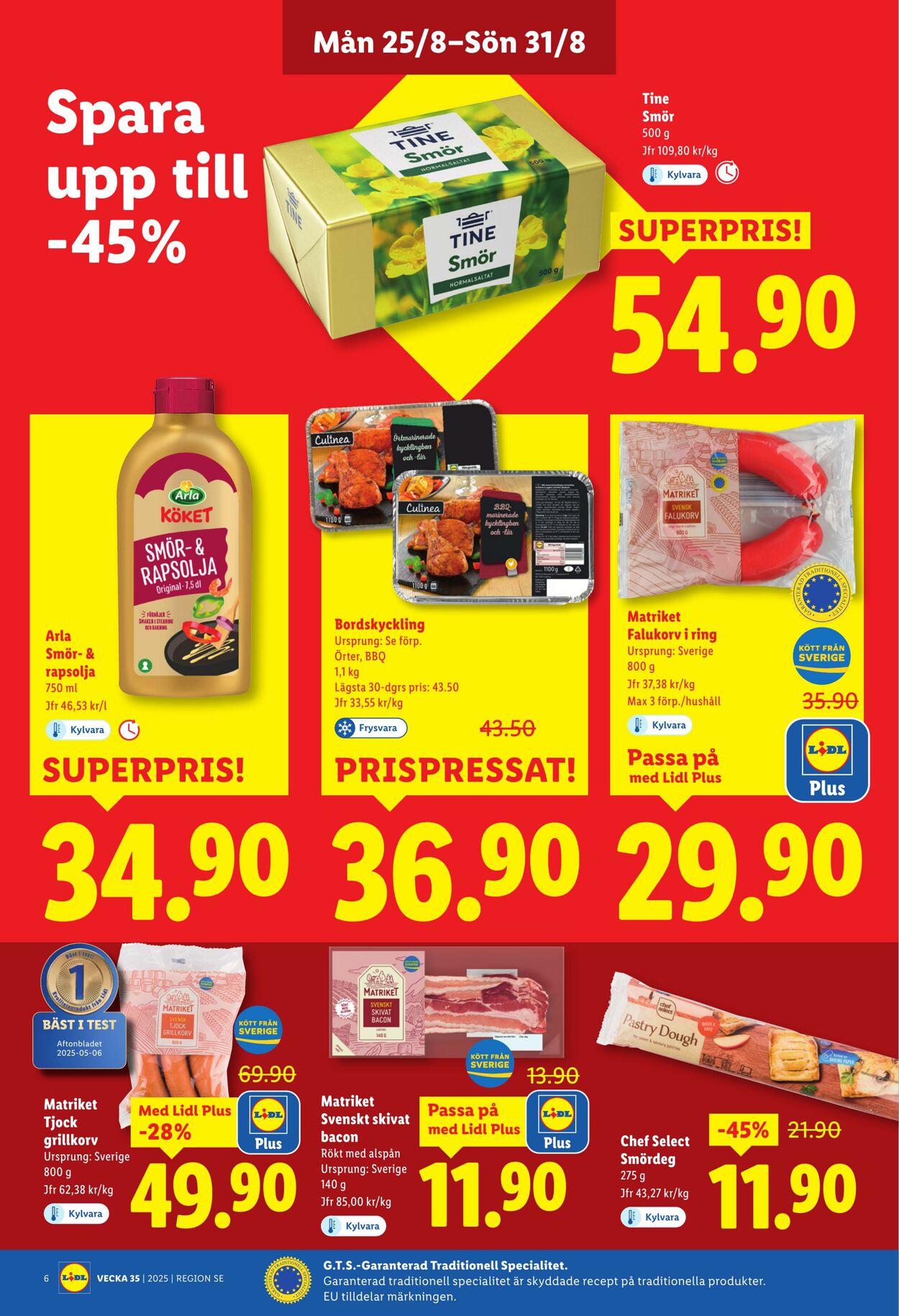 Erbjudanden Lidl 25.08.2025 - 31.08.2025