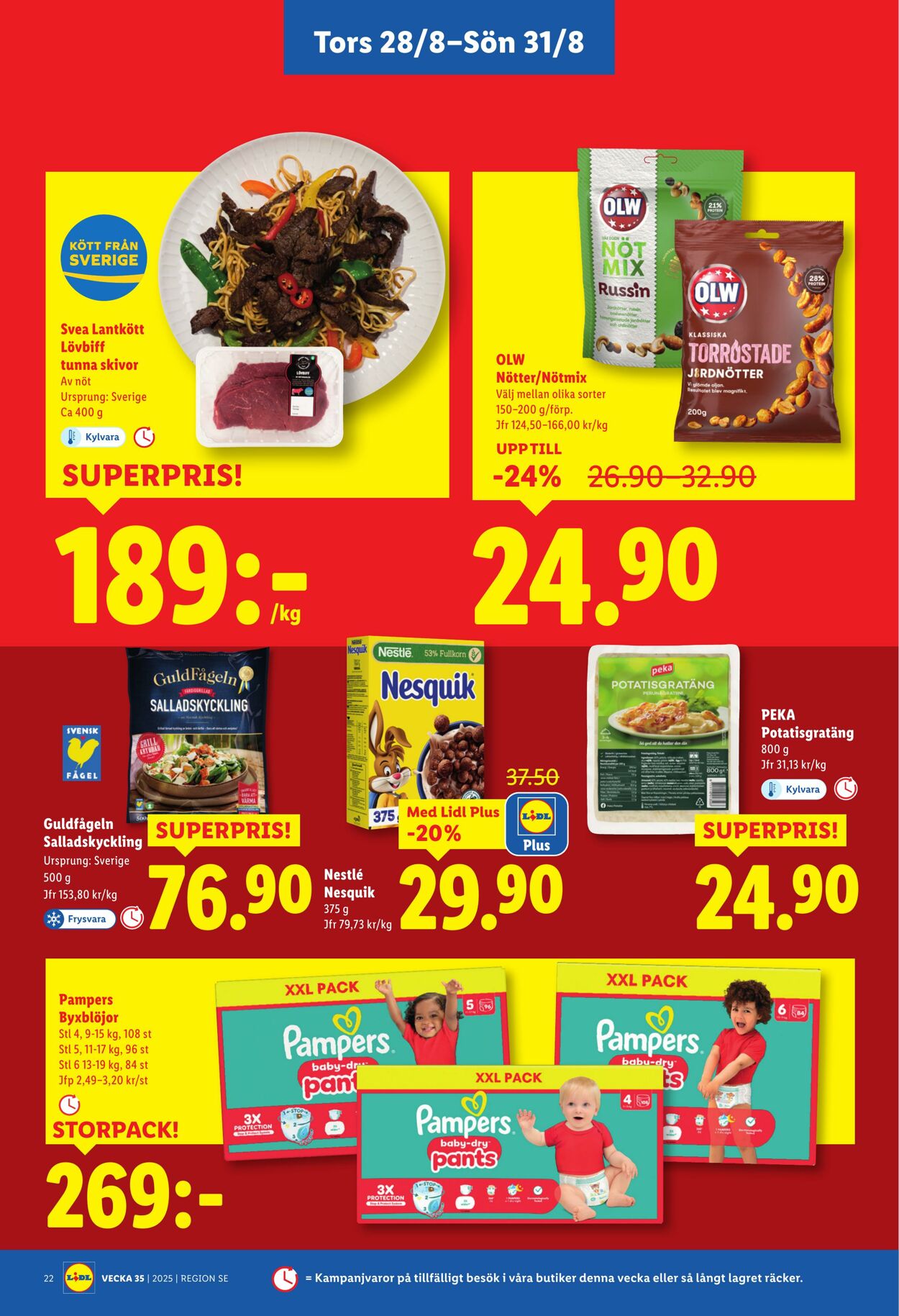 Erbjudanden Lidl 25.08.2025 - 31.08.2025