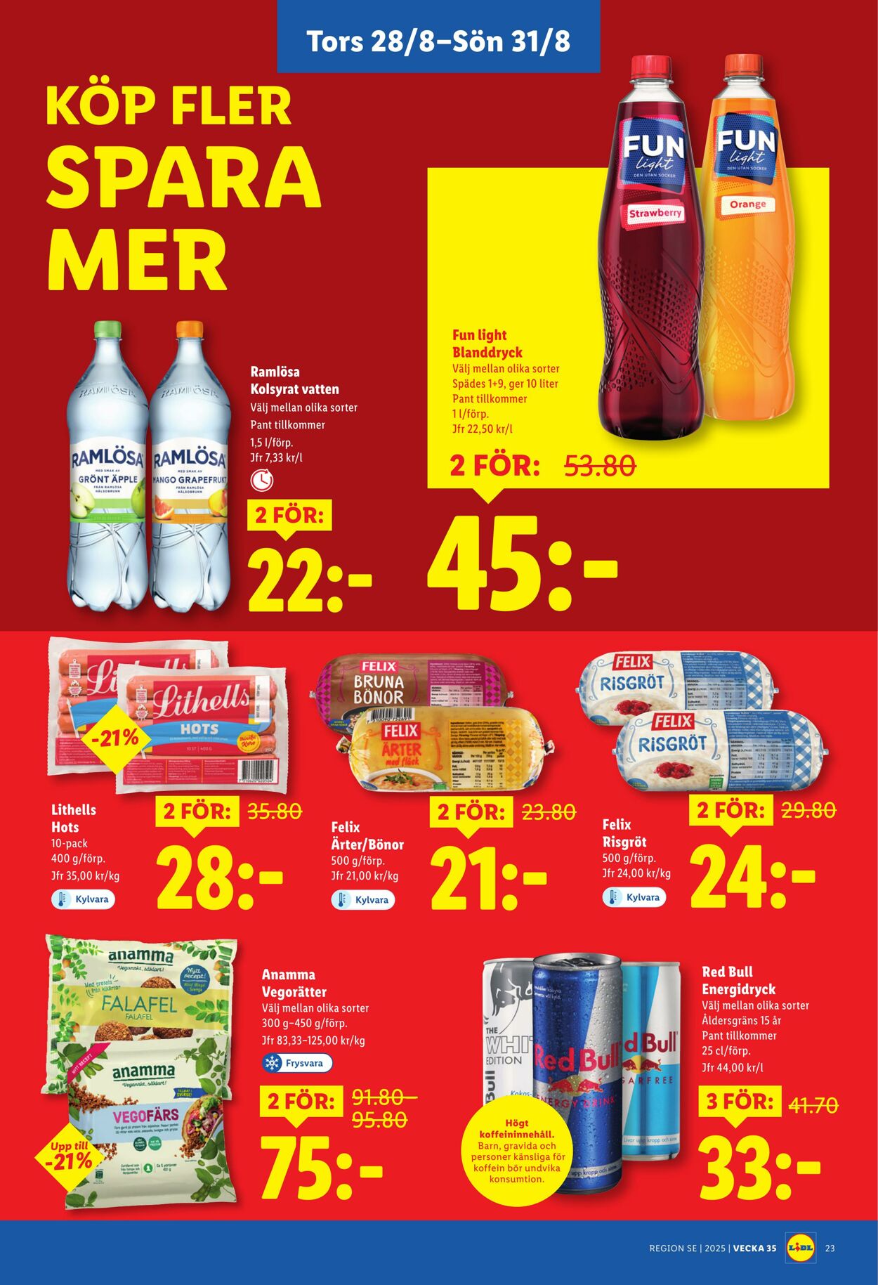 Erbjudanden Lidl 25.08.2025 - 31.08.2025