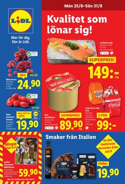 Erbjudanden Lidl 25.08.2025 - 31.08.2025