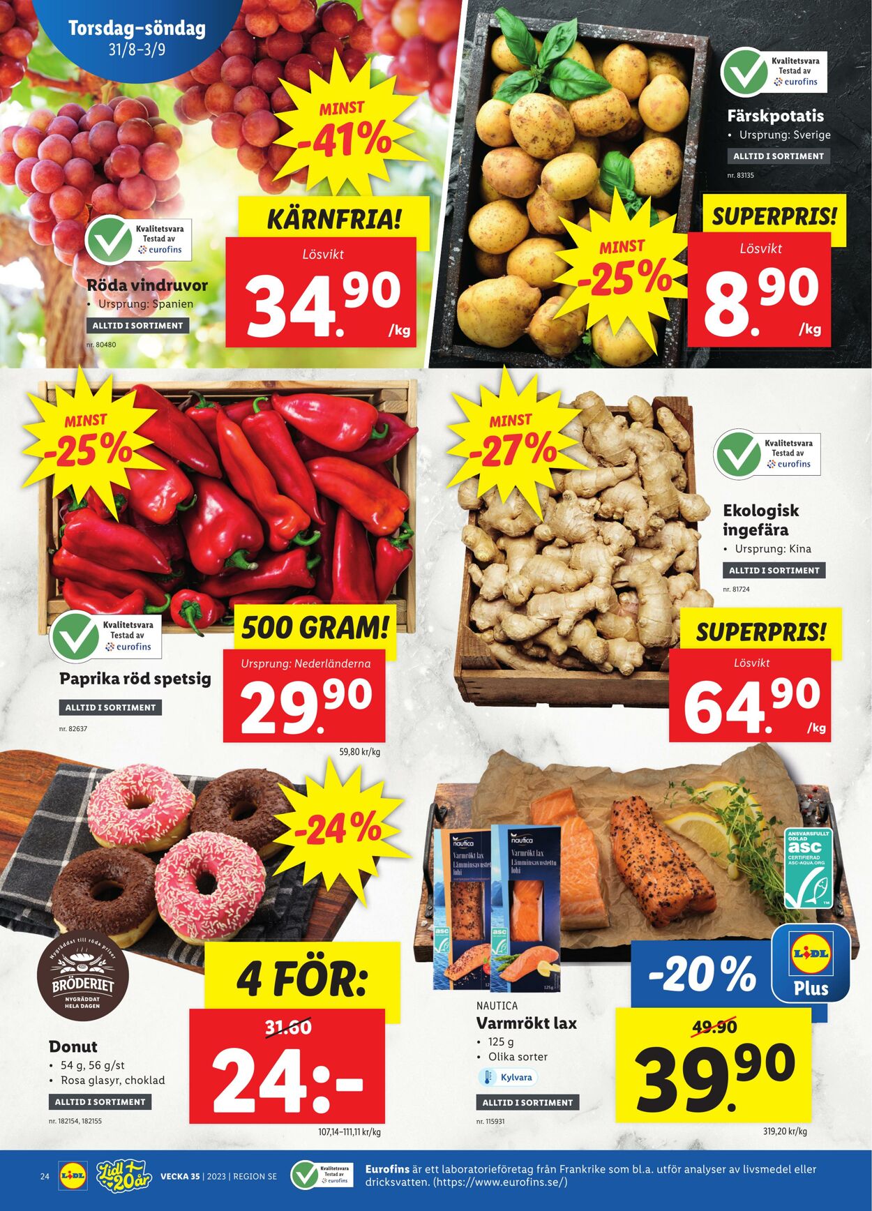 Erbjudanden Lidl 28.08.2023 - 03.09.2023