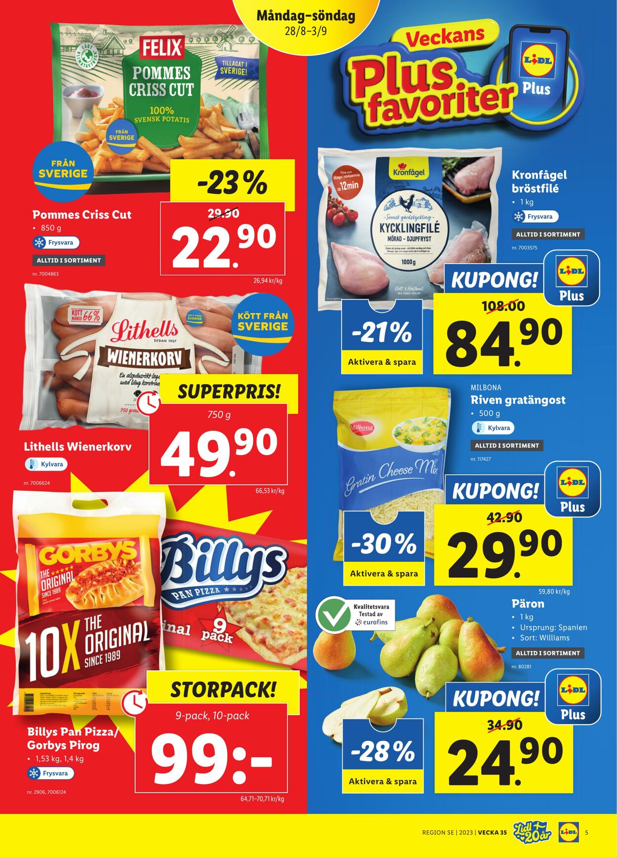 Erbjudanden Lidl 28.08.2023 - 03.09.2023