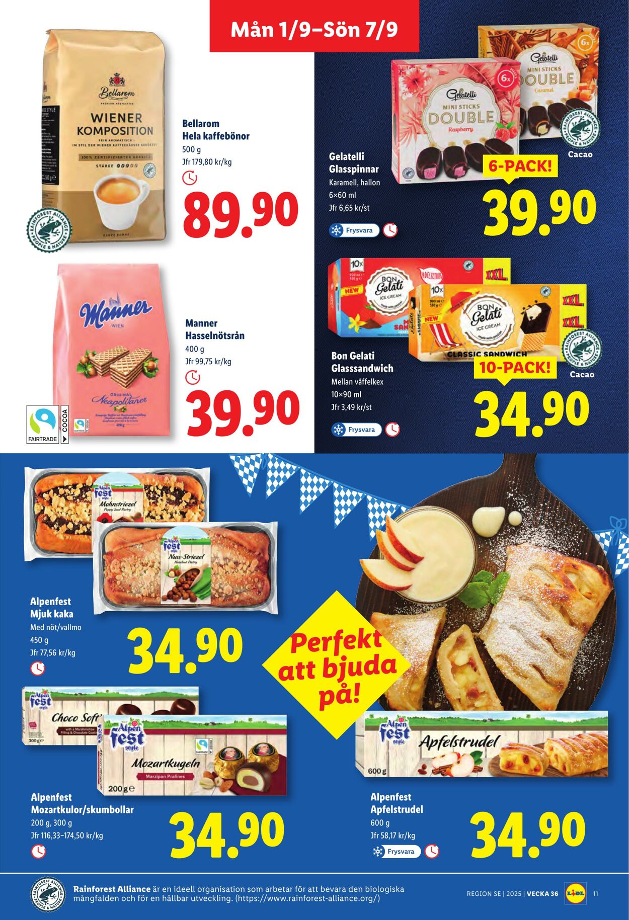 Erbjudanden Lidl 01.09.2025 - 07.09.2025