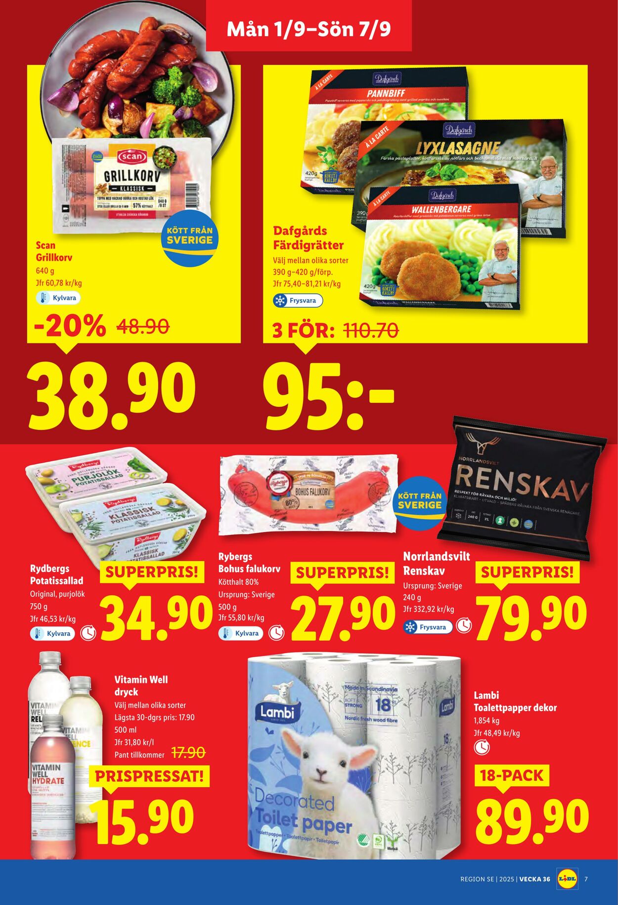Erbjudanden Lidl 01.09.2025 - 07.09.2025