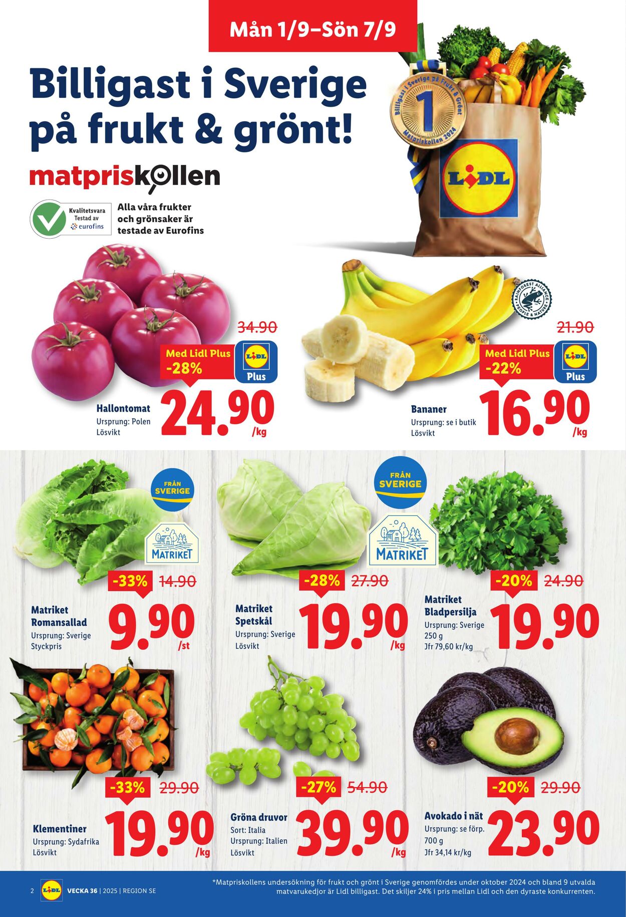 Erbjudanden Lidl 01.09.2025 - 07.09.2025