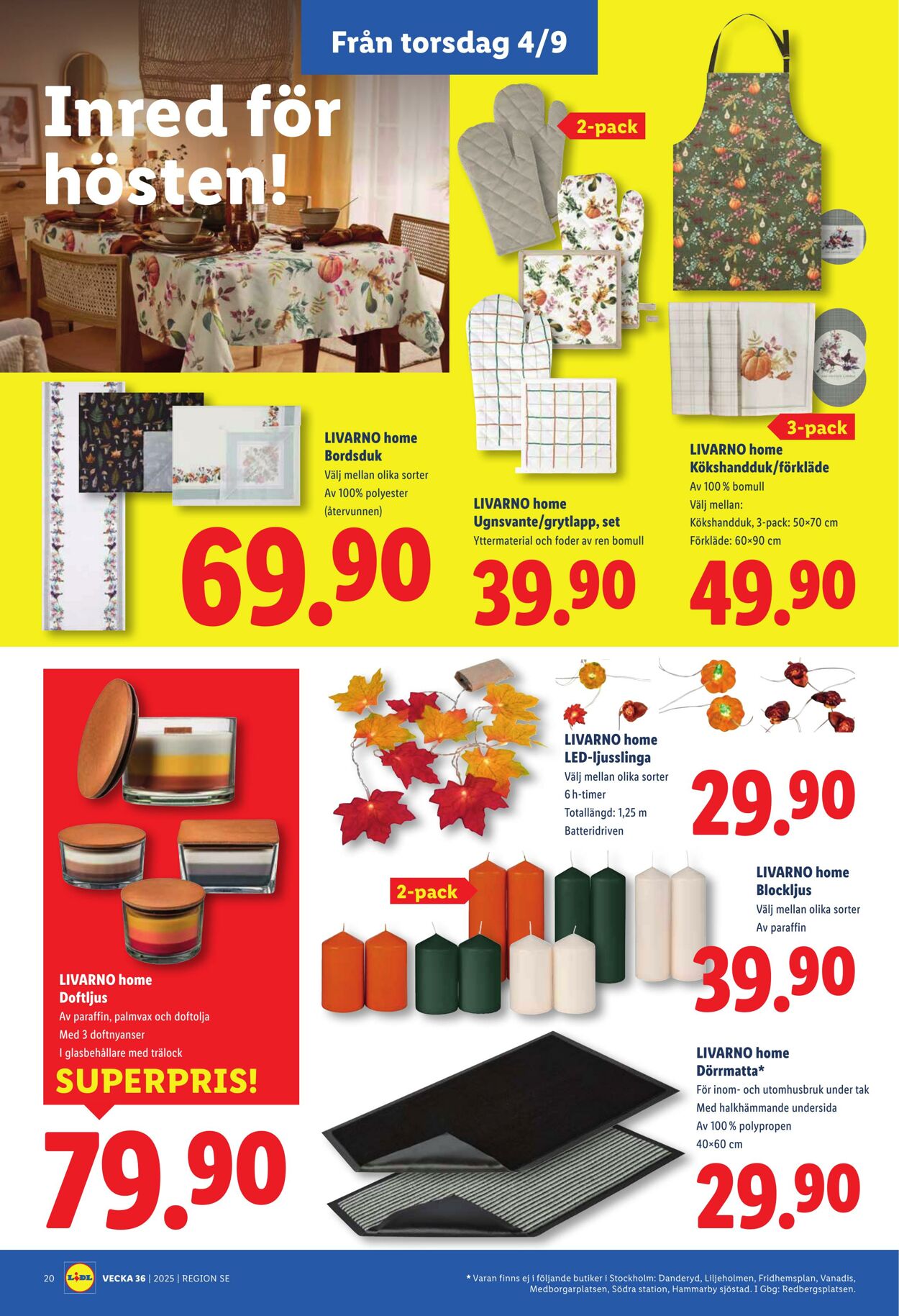 Erbjudanden Lidl 01.09.2025 - 07.09.2025