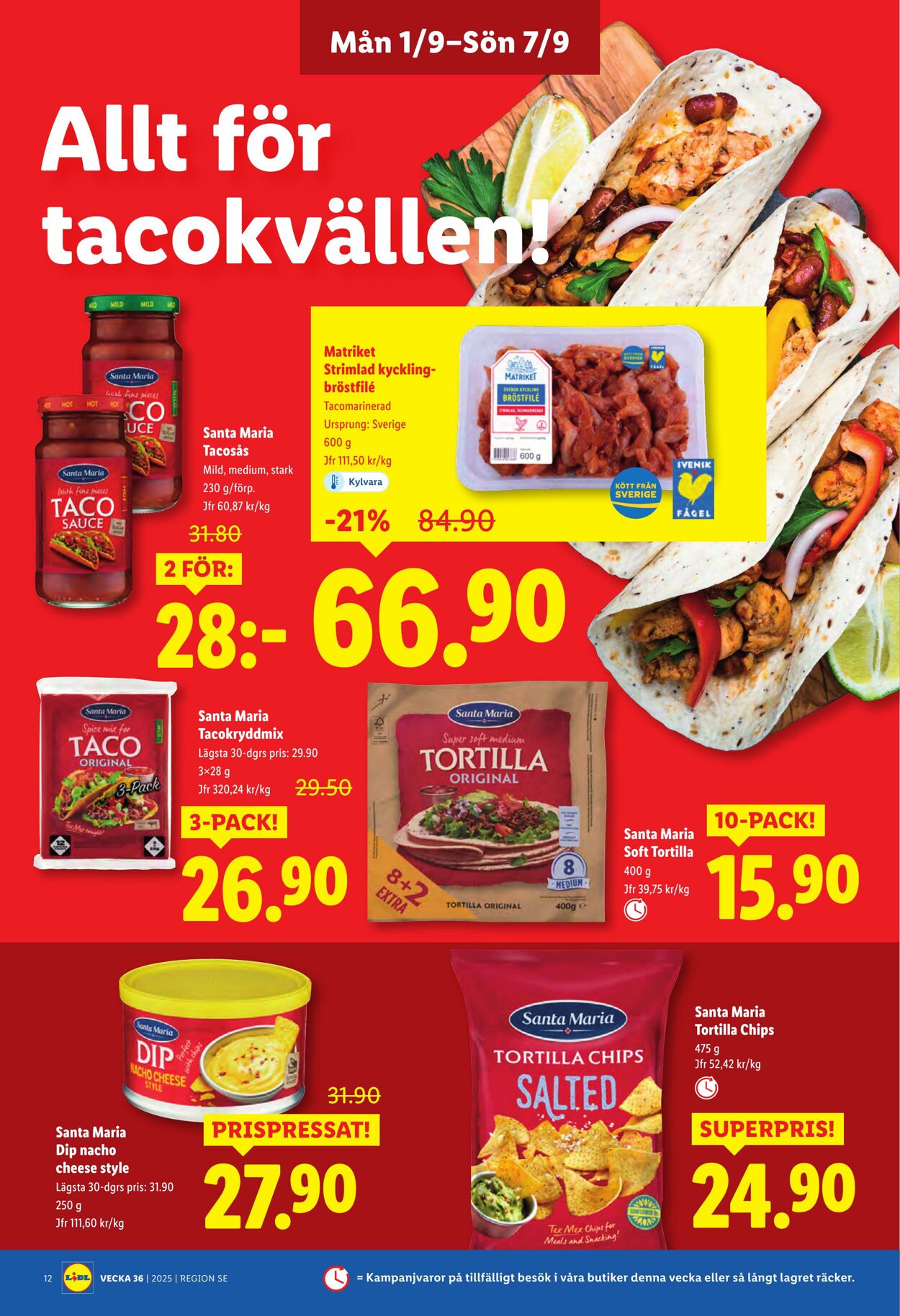 Erbjudanden Lidl 01.09.2025 - 07.09.2025