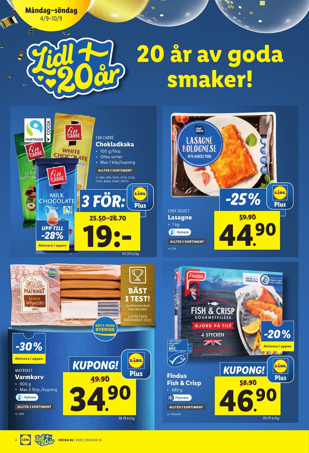 Erbjudanden Lidl 04.09.2023 - 10.09.2023