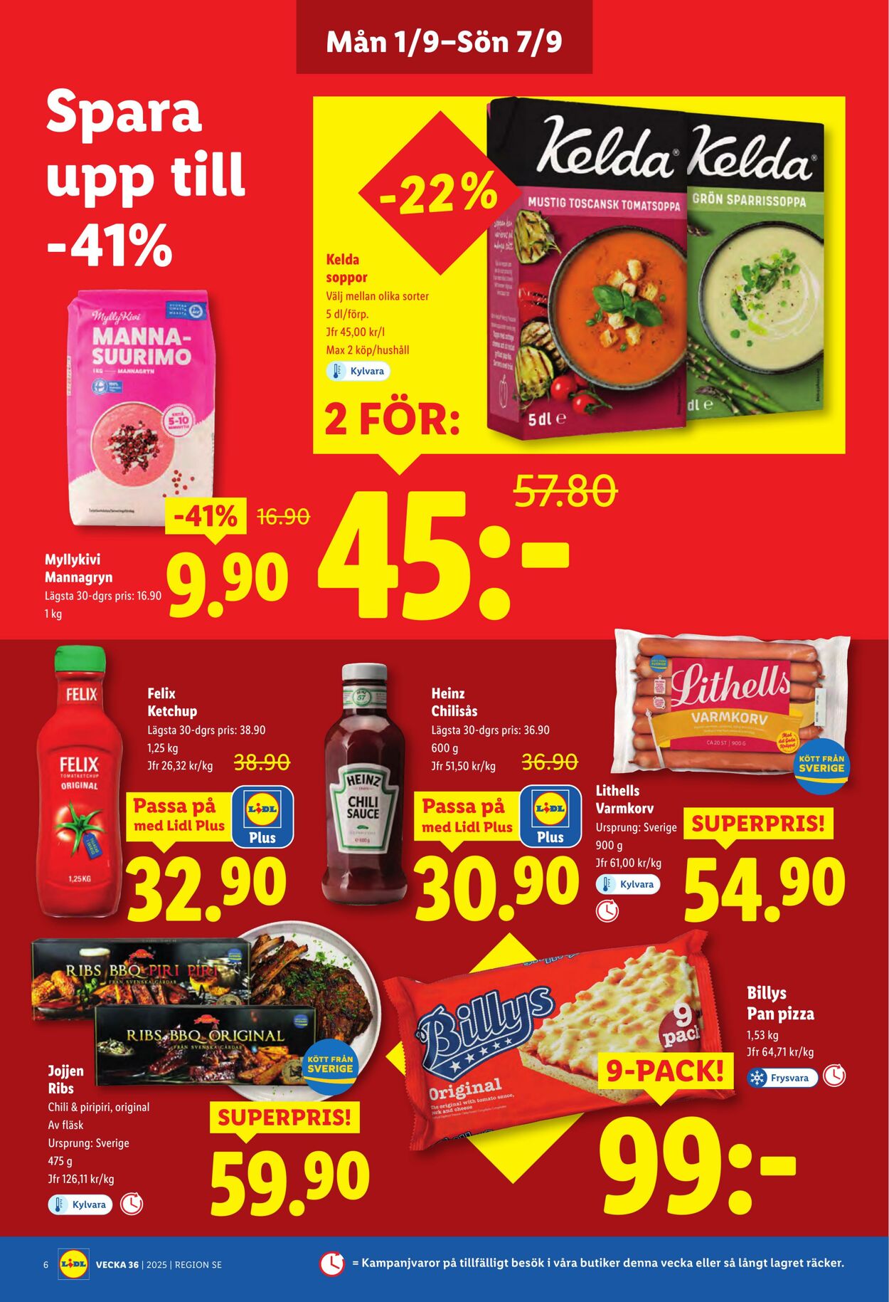 Erbjudanden Lidl 01.09.2025 - 07.09.2025