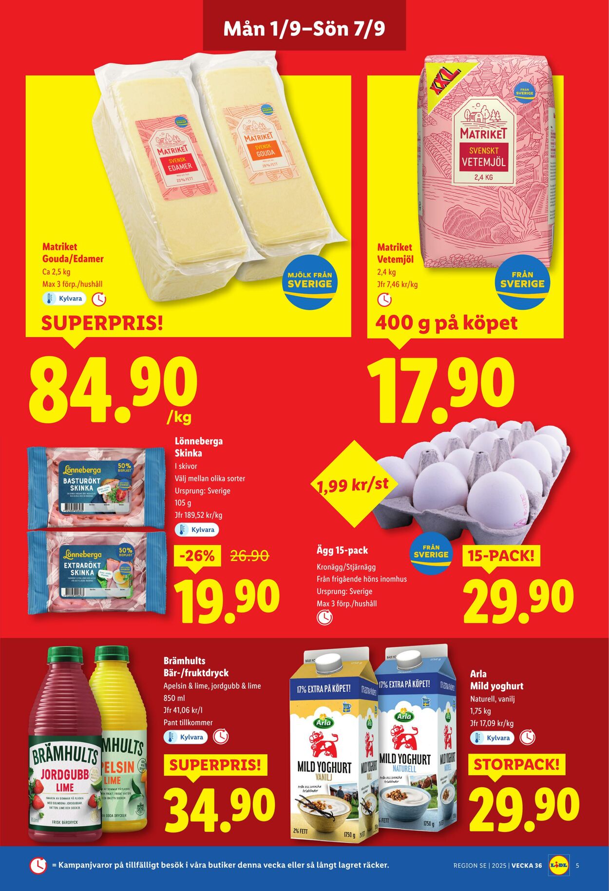 Erbjudanden Lidl 01.09.2025 - 07.09.2025
