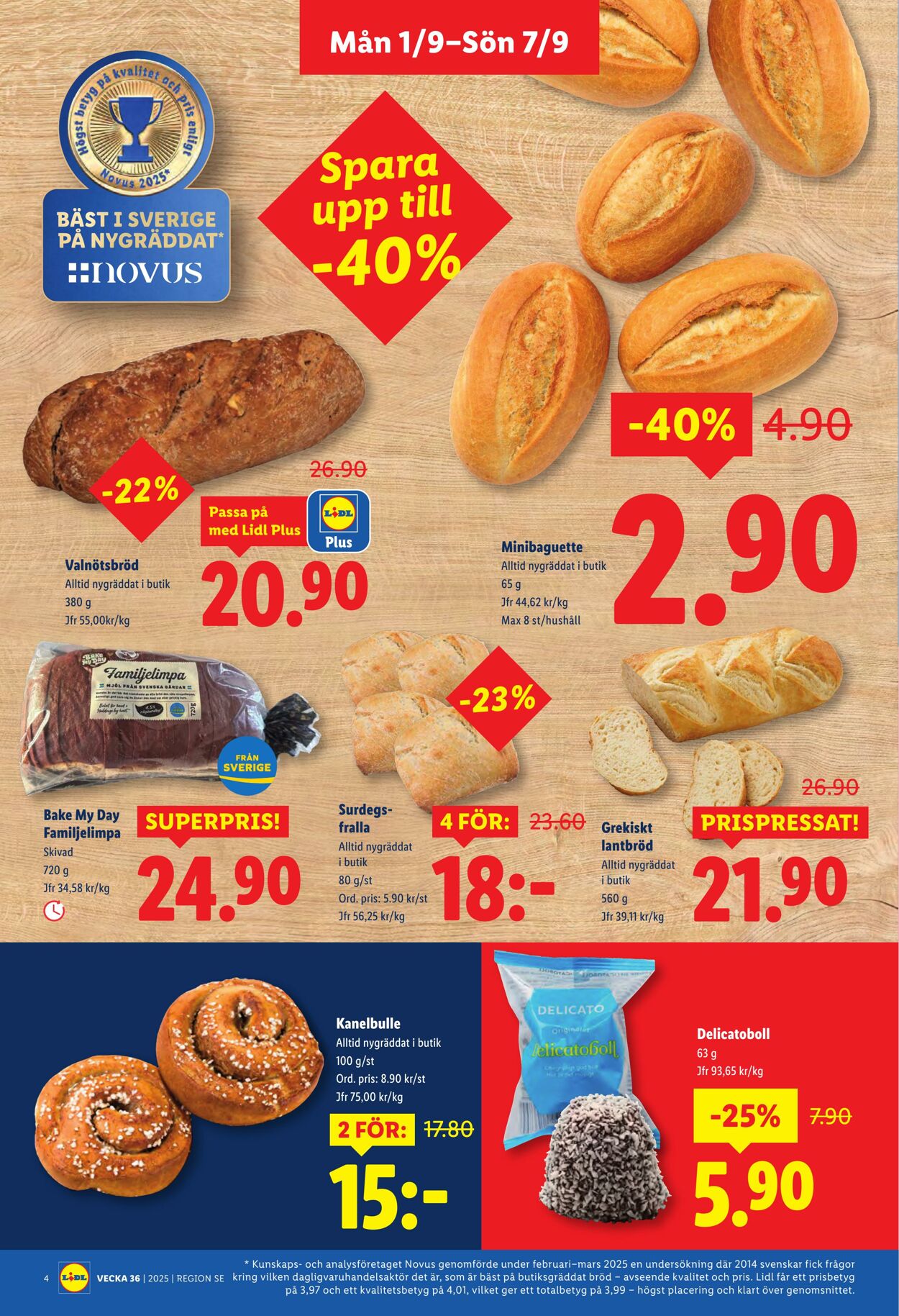 Erbjudanden Lidl 01.09.2025 - 07.09.2025