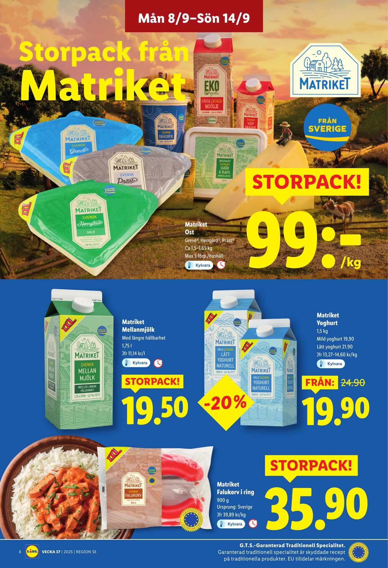 Erbjudanden Lidl 08.09.2025 - 14.09.2025