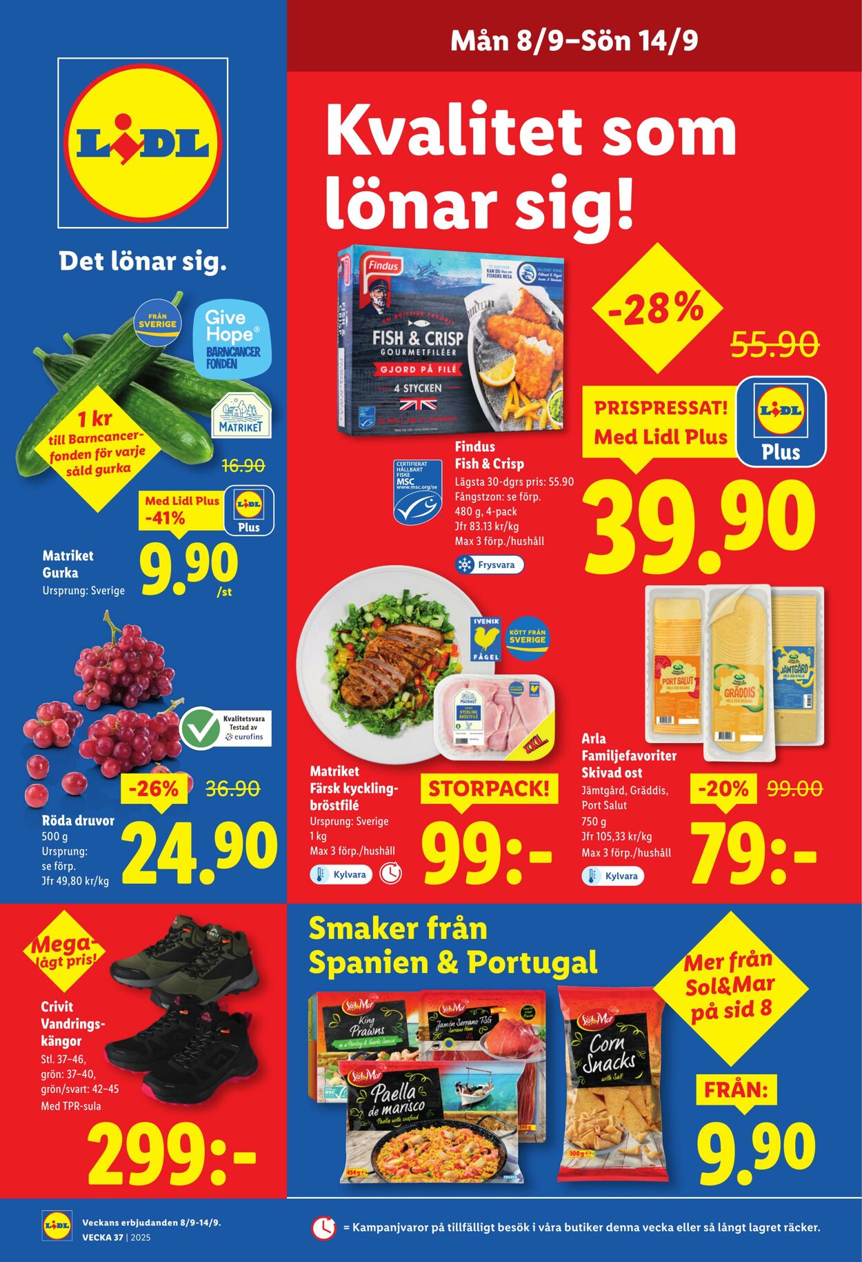 Erbjudanden Lidl 08.09.2025 - 14.09.2025
