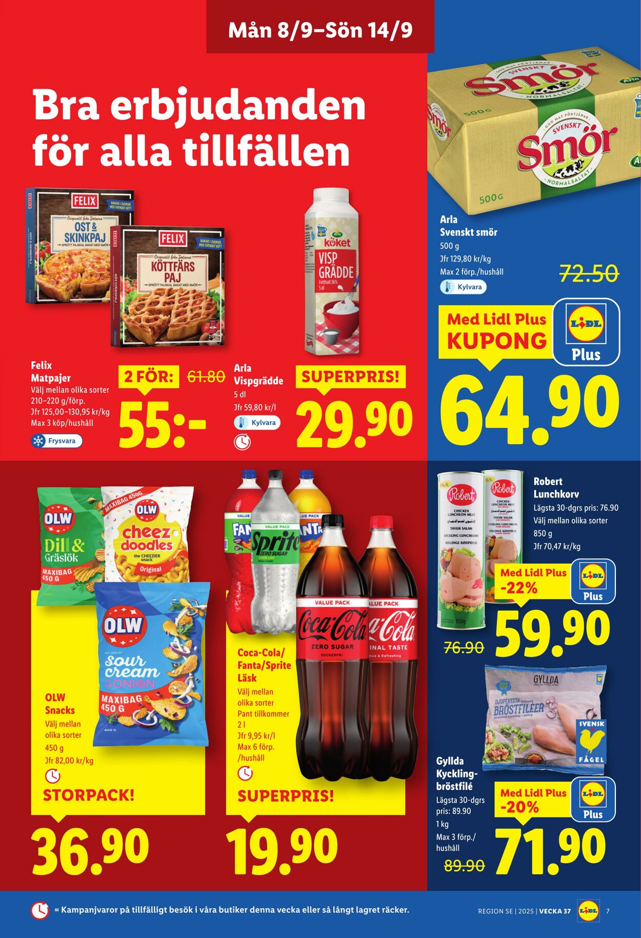 Erbjudanden Lidl 08.09.2025 - 14.09.2025